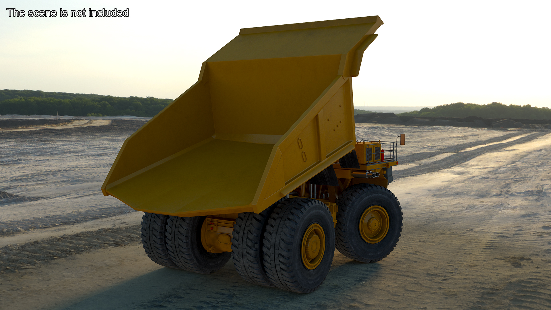 3D Mining Dump Truck Rigged for Cinema 4D model