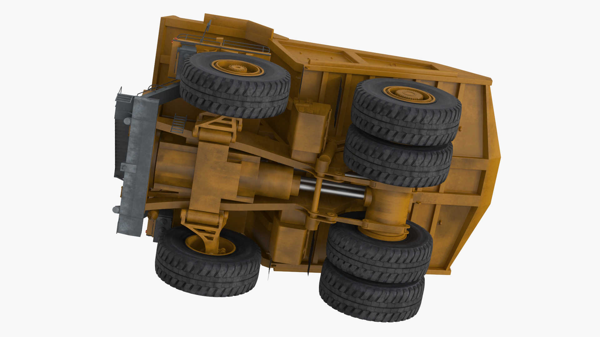 3D Mining Dump Truck Rigged for Cinema 4D model
