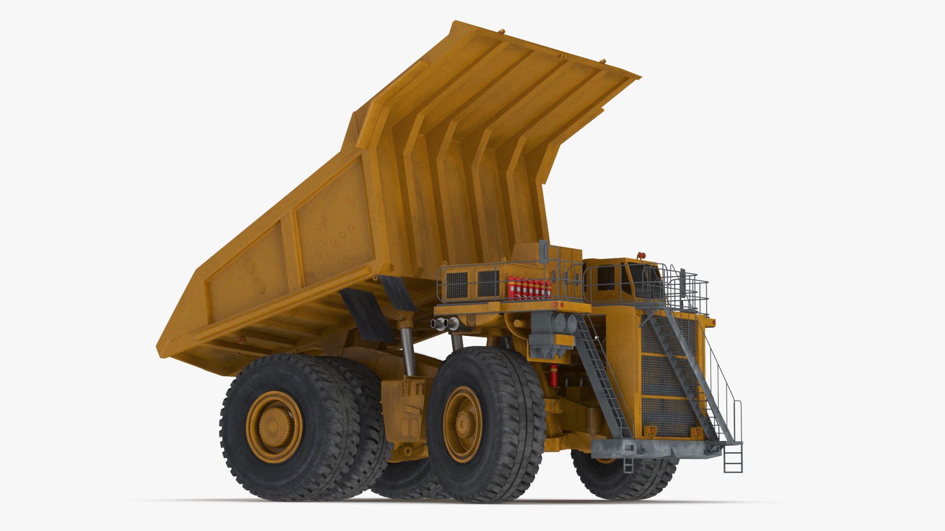 3D Mining Dump Truck Rigged for Cinema 4D model