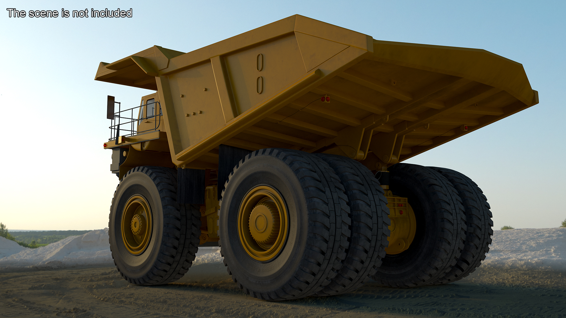 3D Mining Dump Truck Rigged for Cinema 4D model