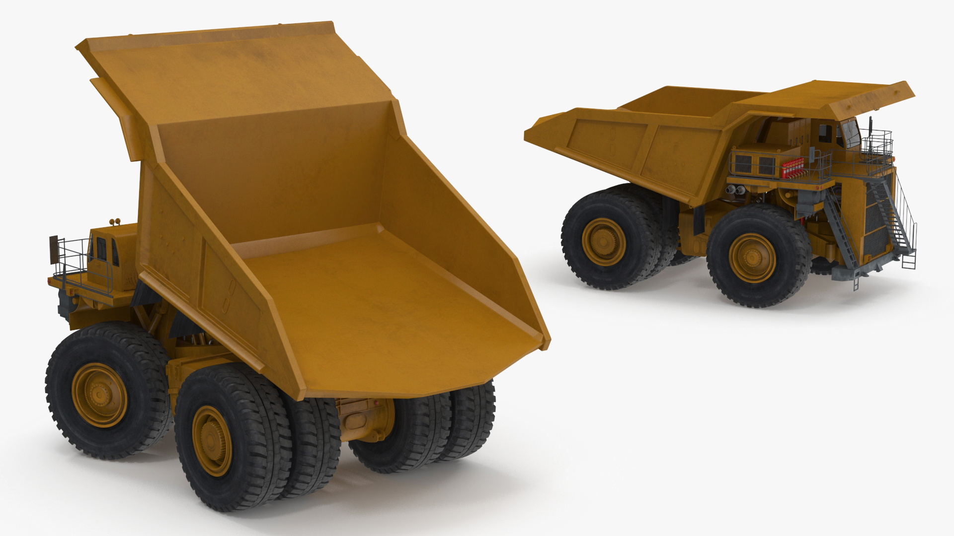 3D Mining Dump Truck Rigged for Cinema 4D model