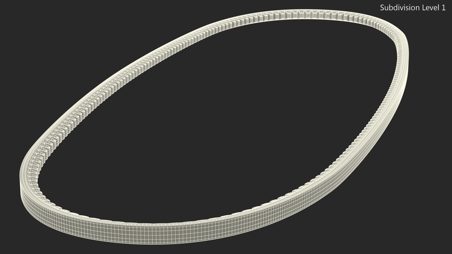 Accessory Drive V Belt 3D