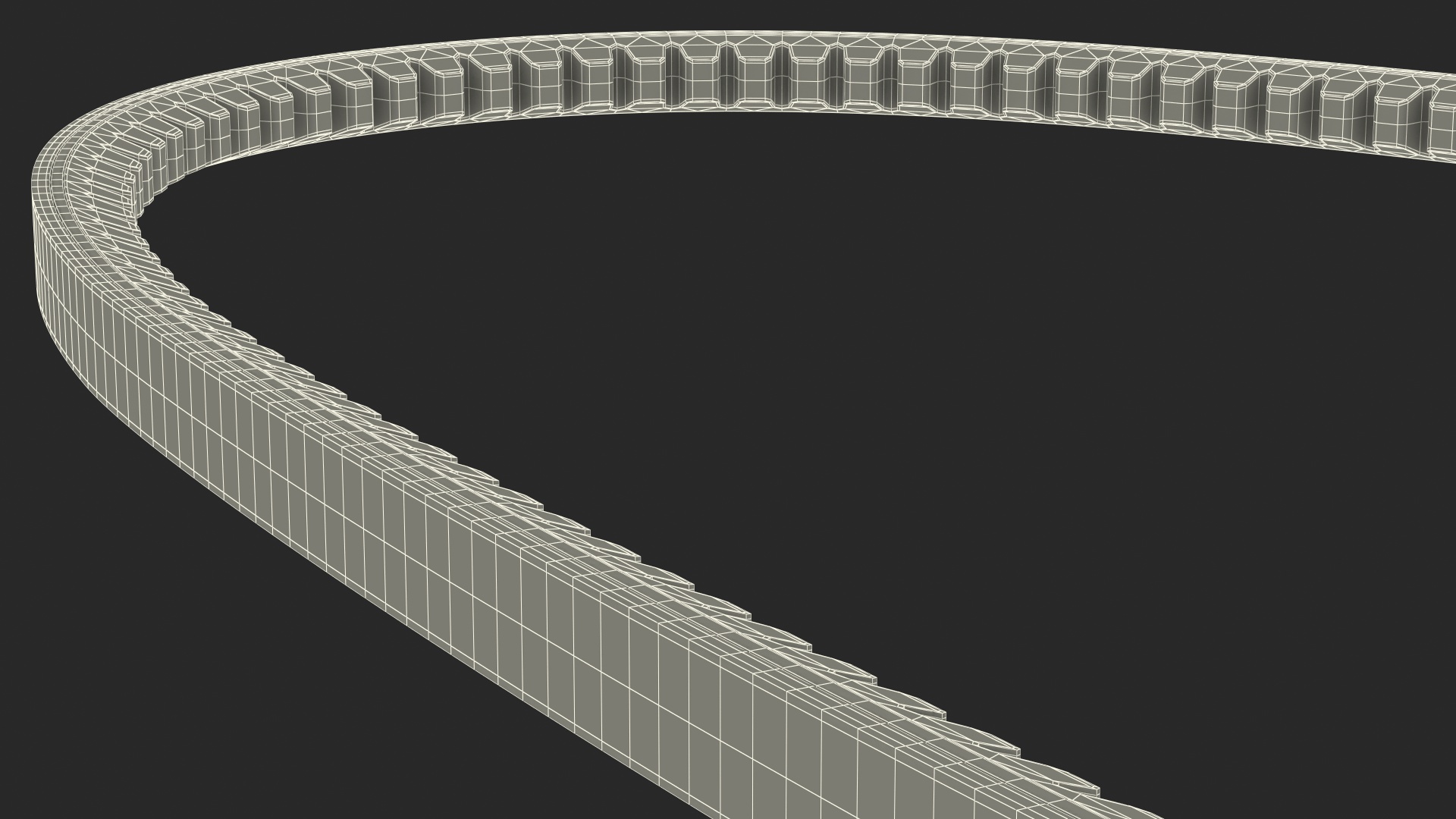 Accessory Drive V Belt 3D