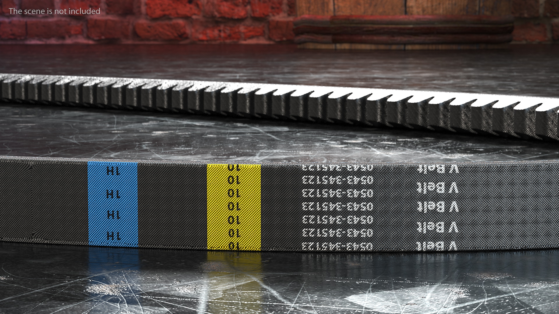 Accessory Drive V Belt 3D