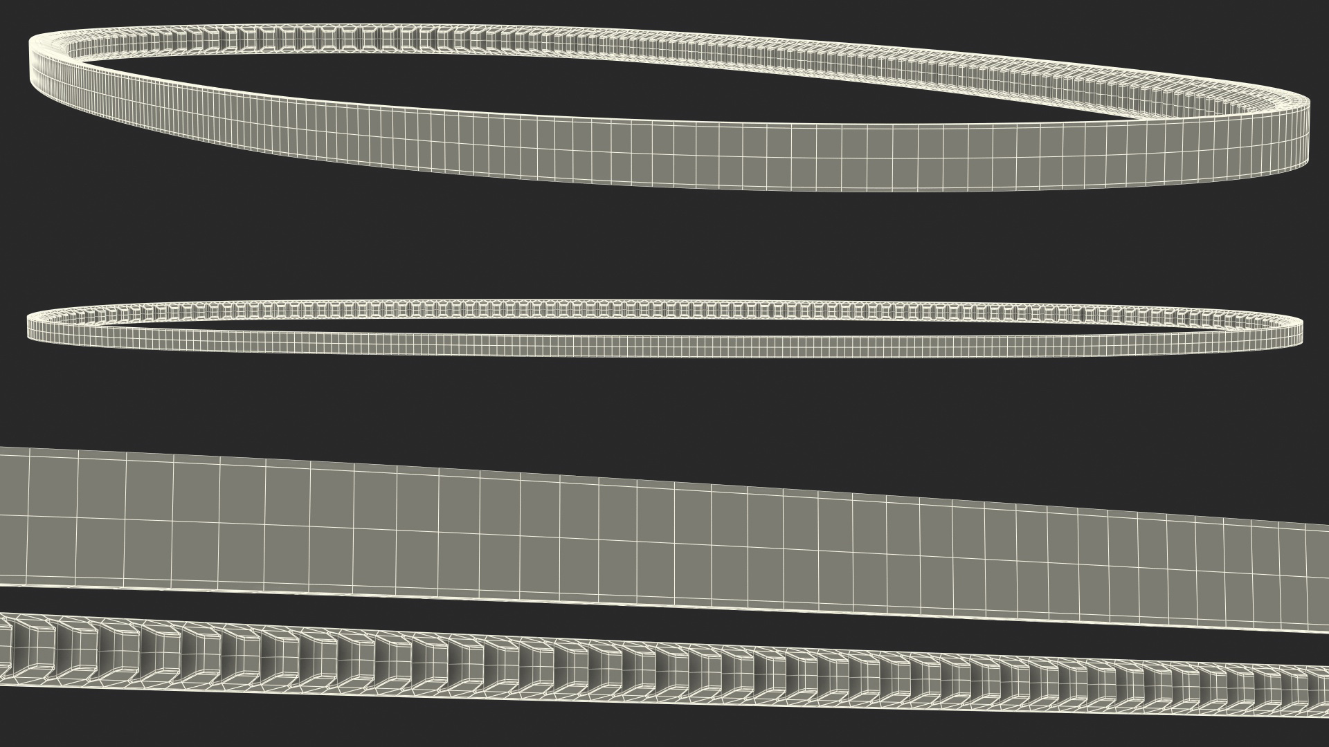 Accessory Drive V Belt 3D