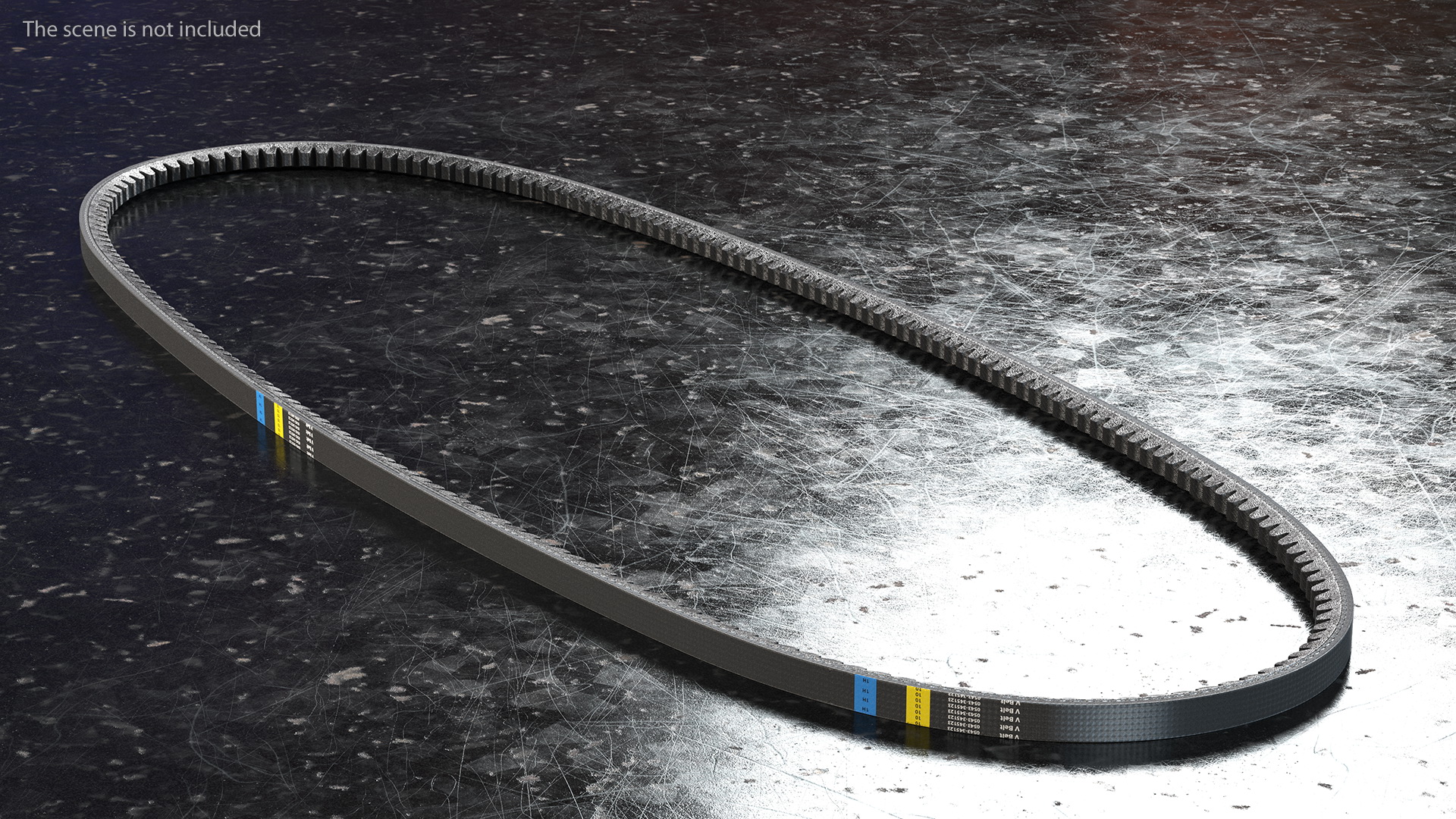 Accessory Drive V Belt 3D