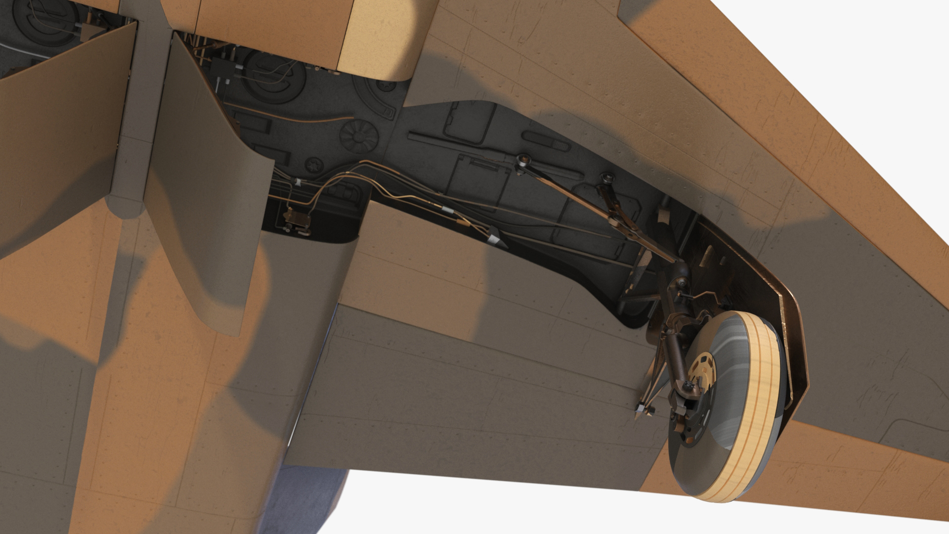3D Camouflaged Military Fighter Jet without Rockets model