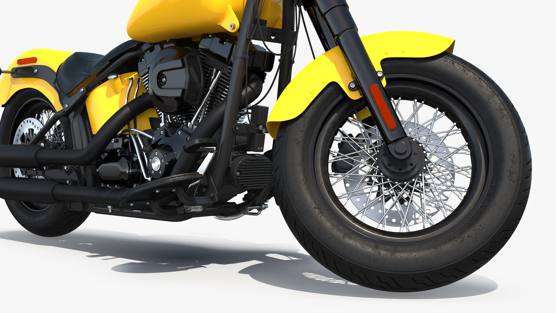 3D Softail Motorcycle Generic Rigged model