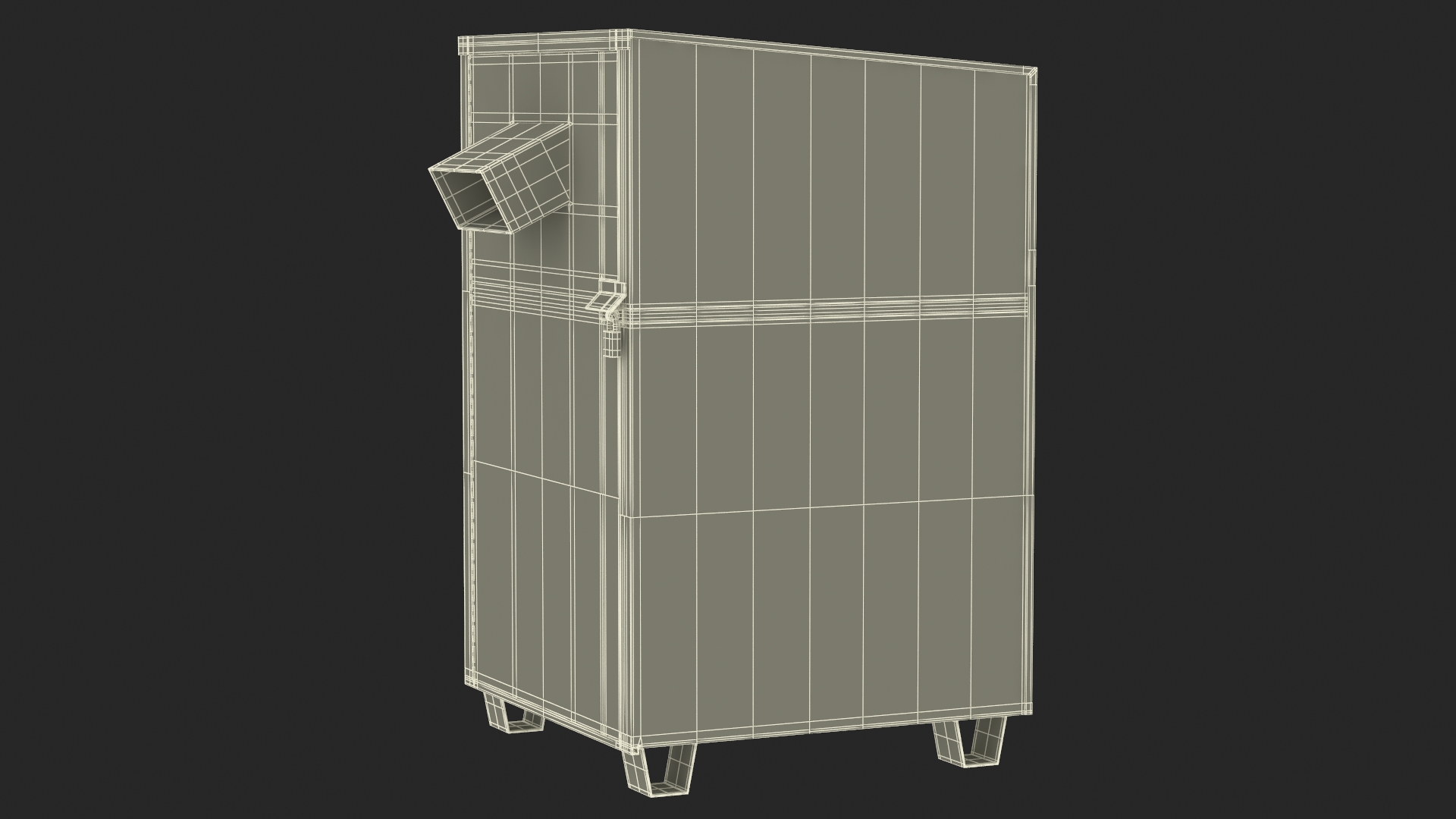 3D Book Drop Box Blue model