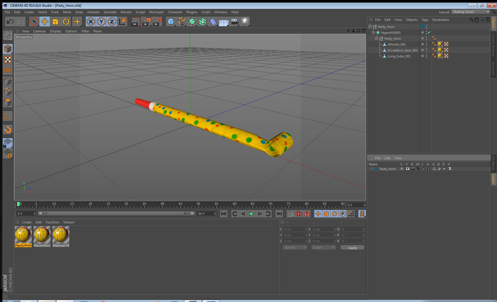 3D model Party Horn
