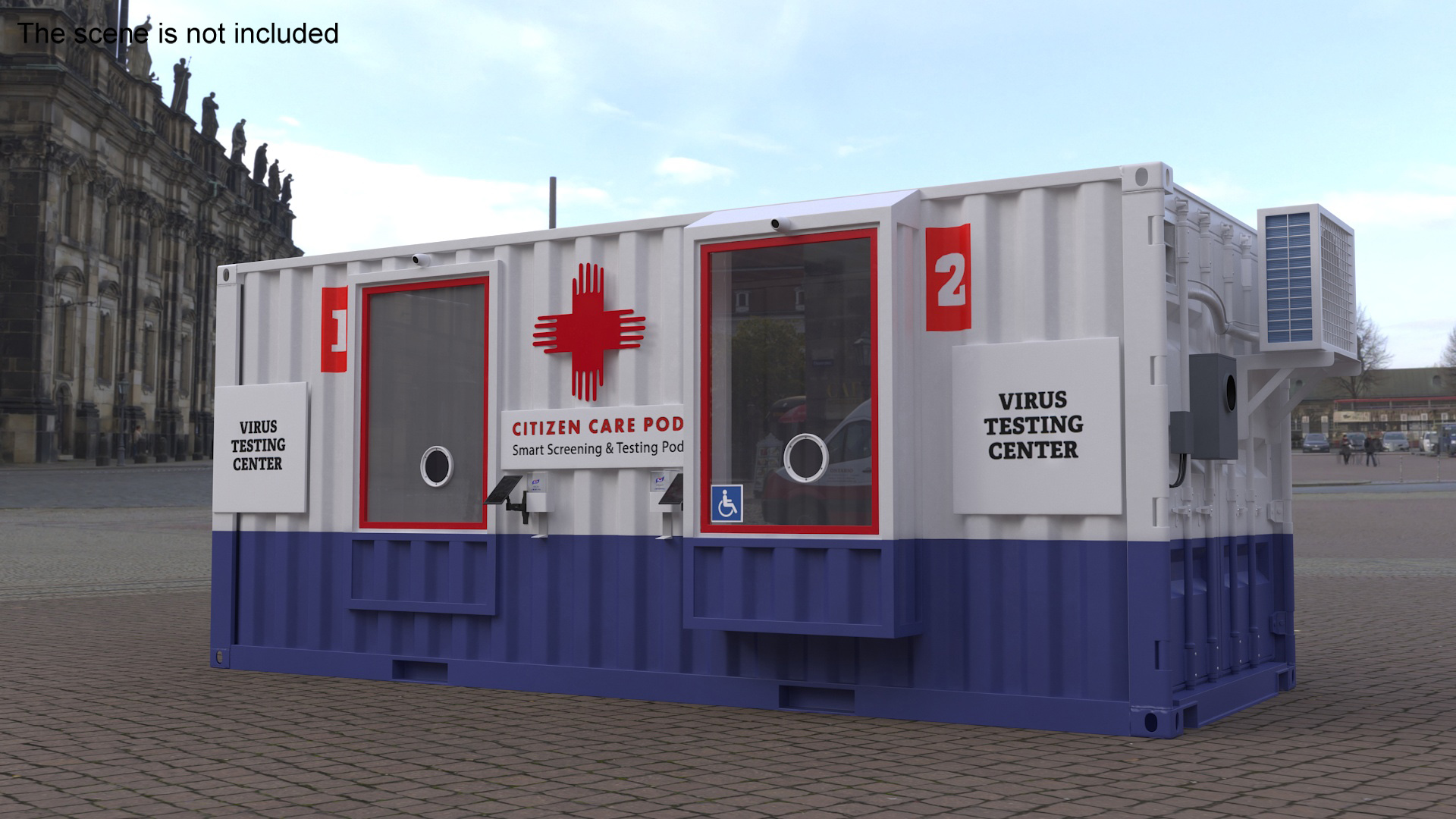 Modular Healthcare Facilities Container 3D model