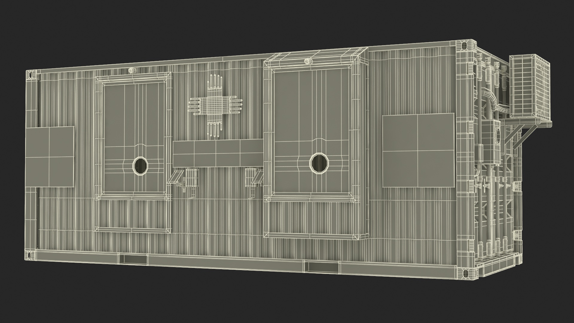 Modular Healthcare Facilities Container 3D model