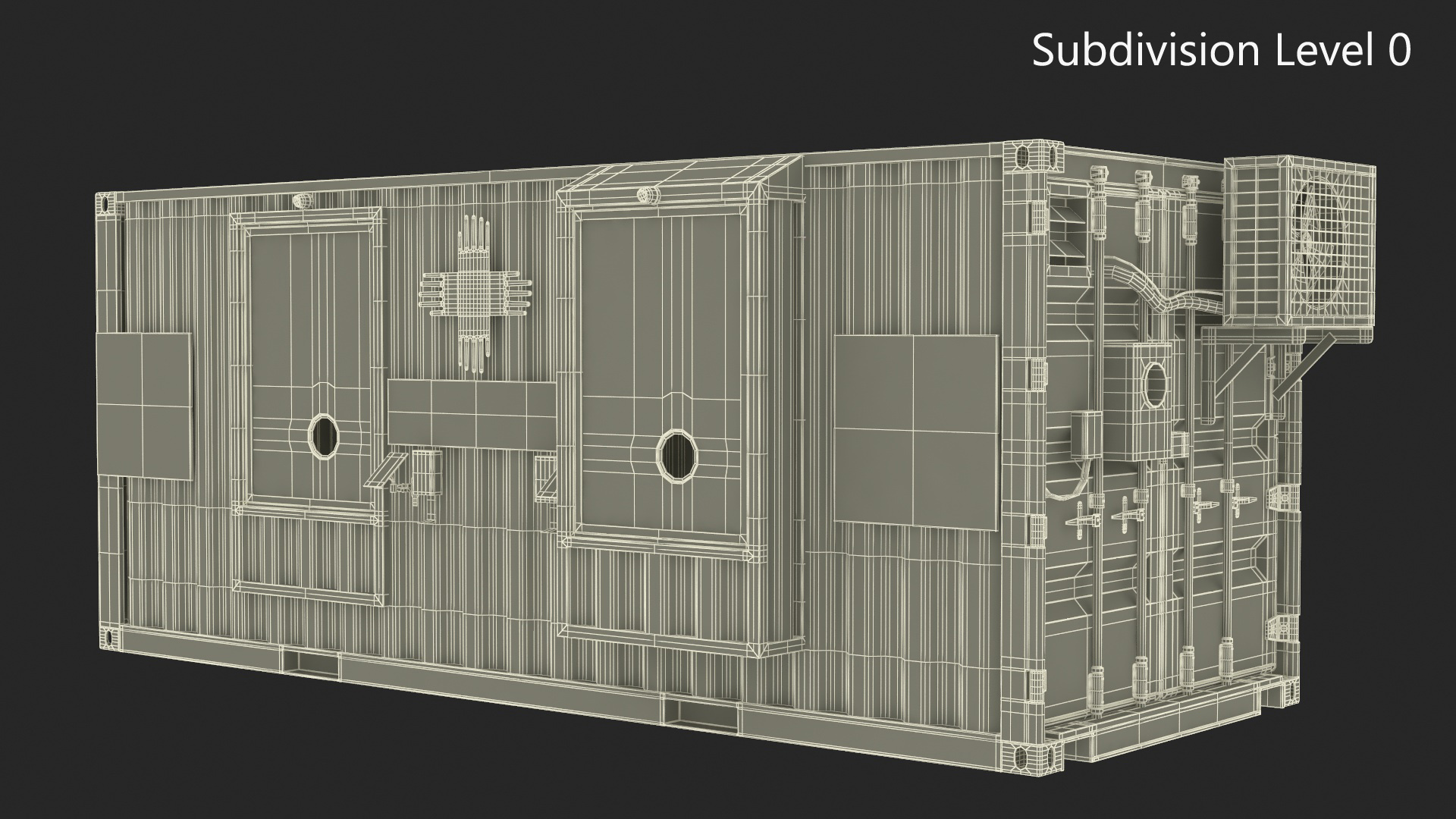 Modular Healthcare Facilities Container 3D model