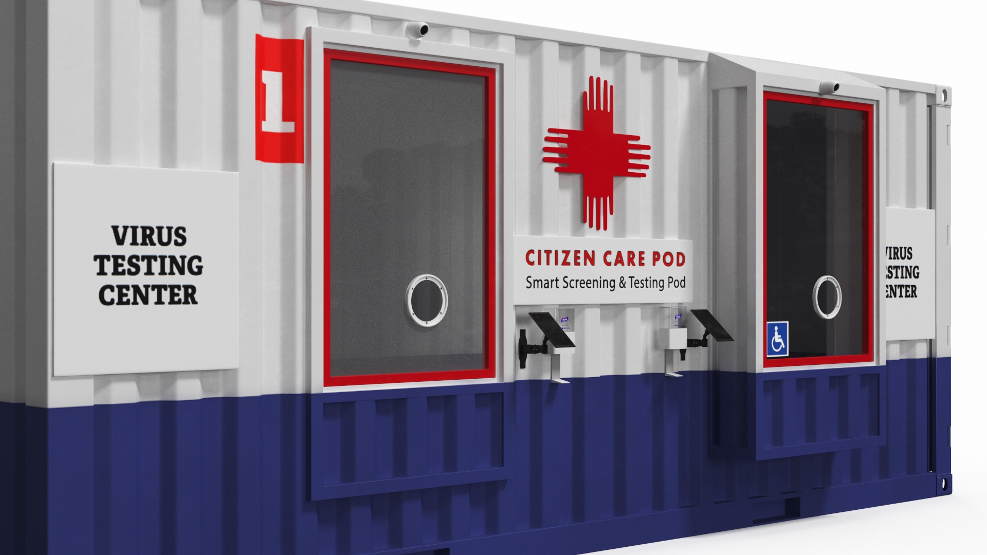 Modular Healthcare Facilities Container 3D model
