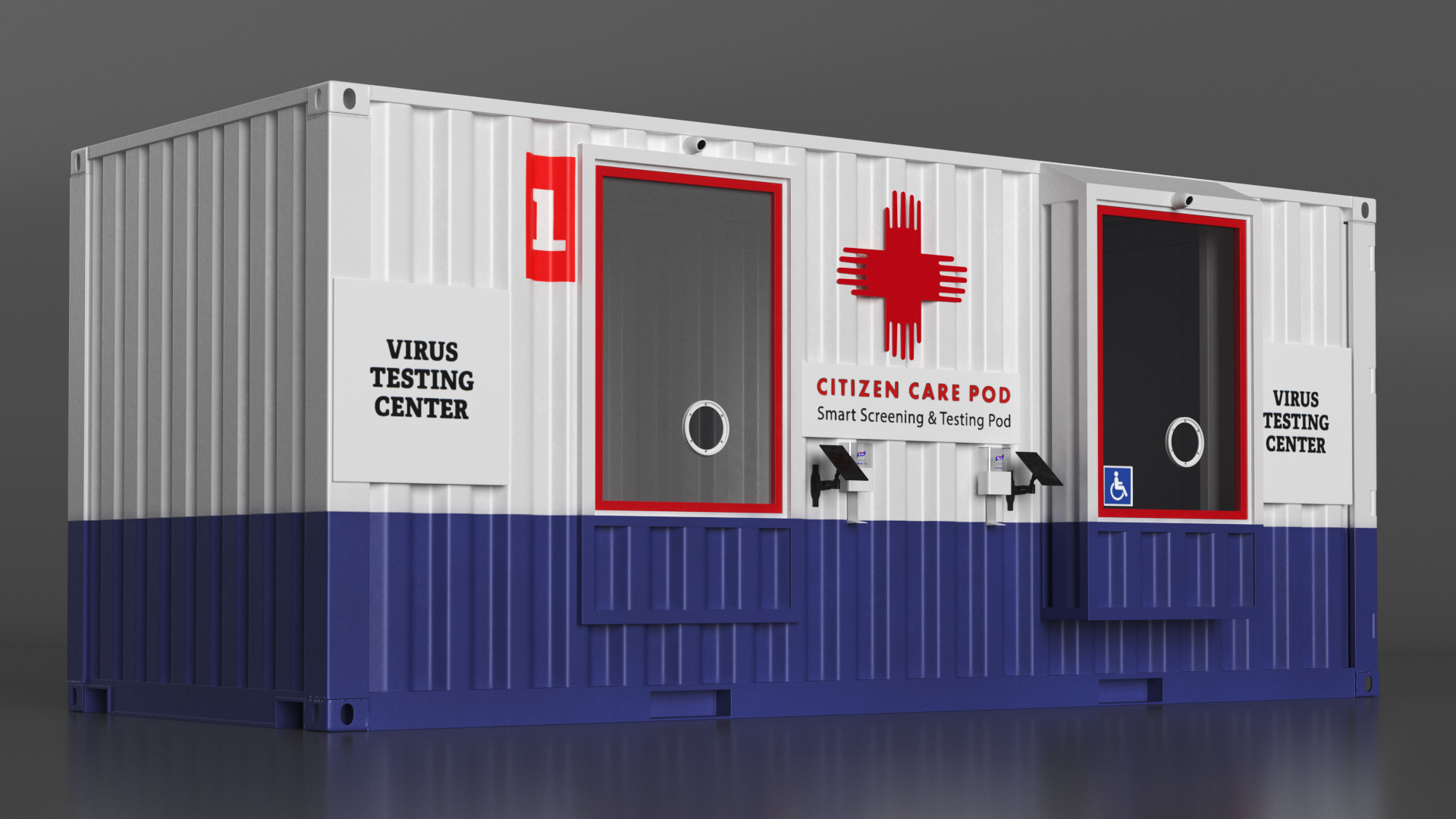 Modular Healthcare Facilities Container 3D model