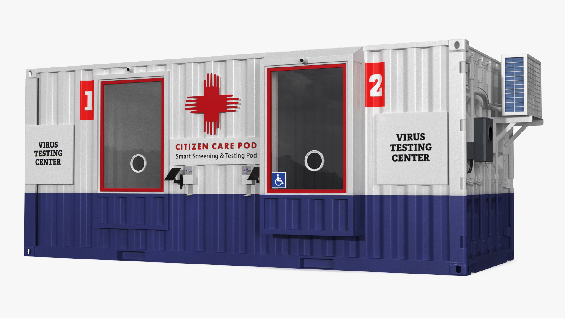 Modular Healthcare Facilities Container 3D model