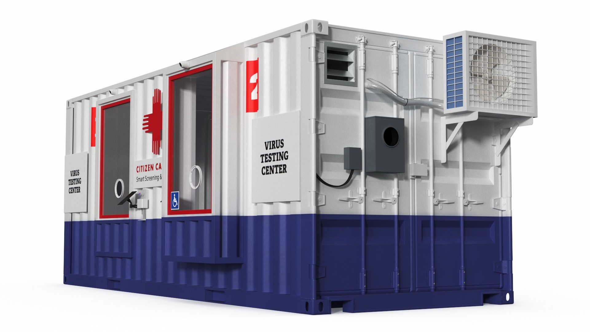 Modular Healthcare Facilities Container 3D model