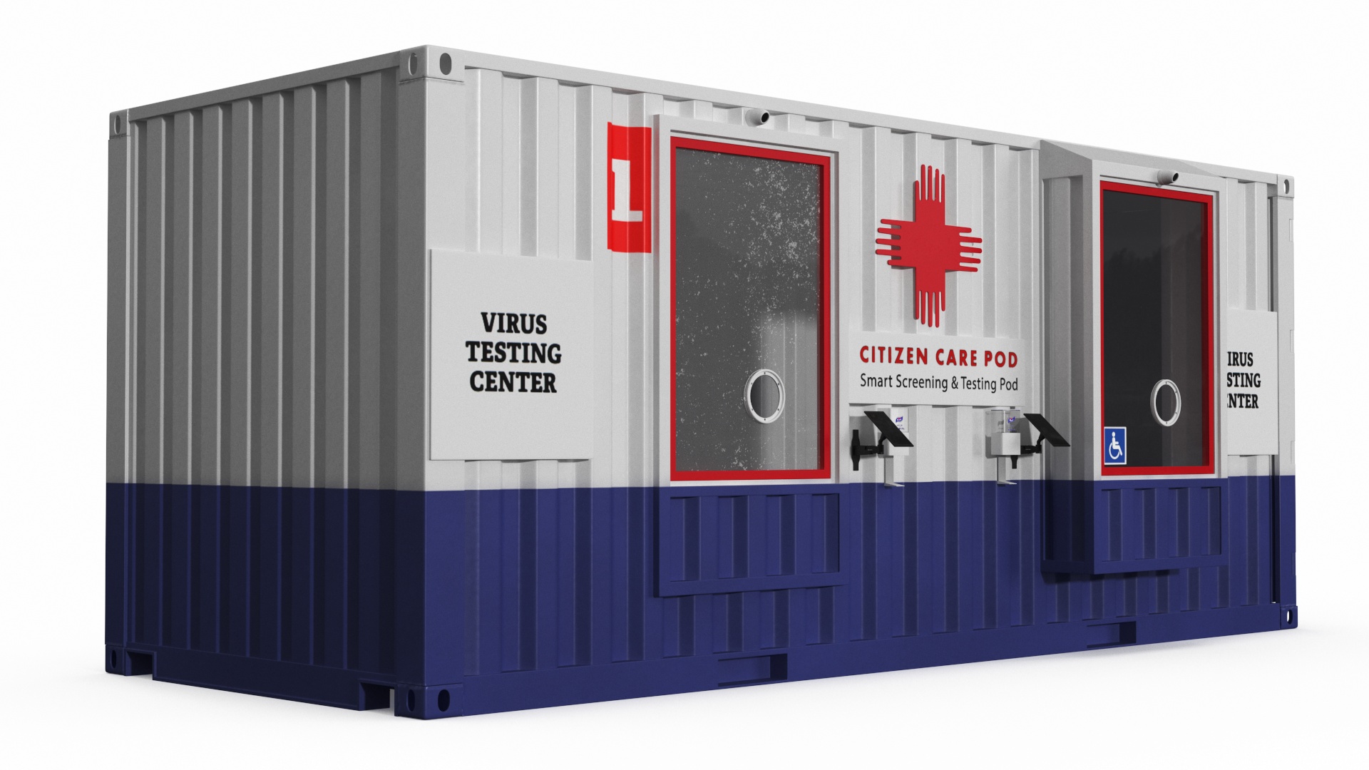 Modular Healthcare Facilities Container 3D model