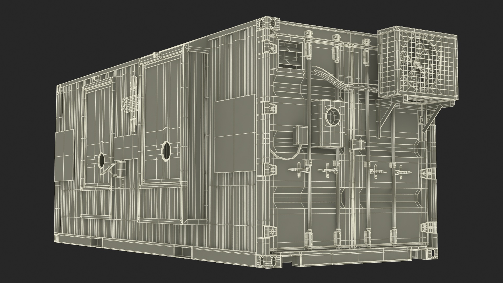 Modular Healthcare Facilities Container 3D model