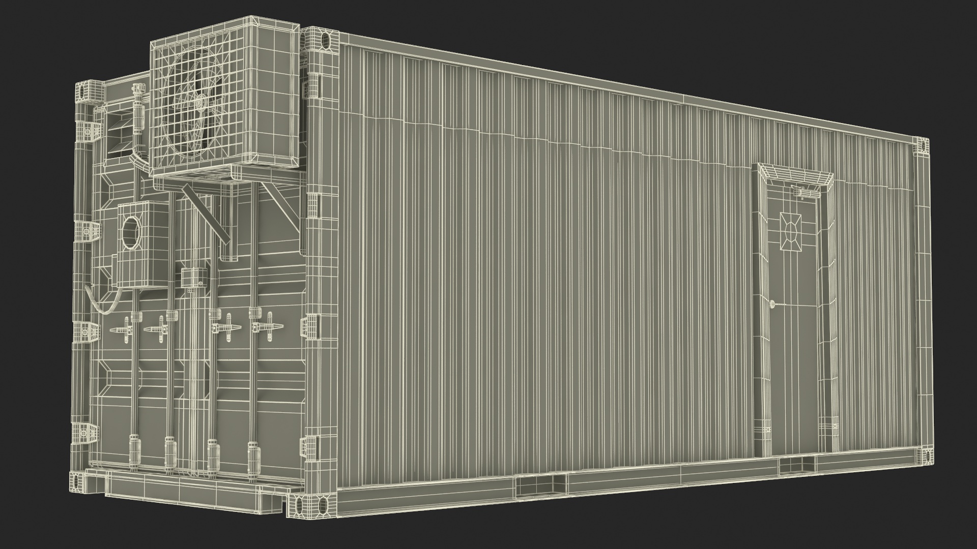 Modular Healthcare Facilities Container 3D model