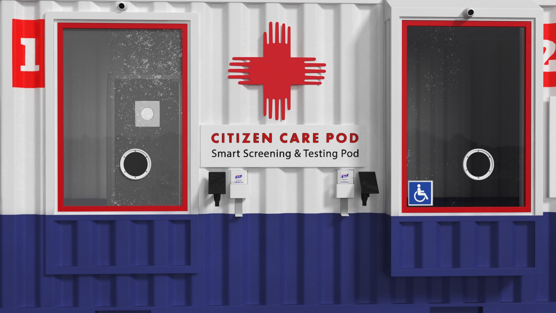 Modular Healthcare Facilities Container 3D model