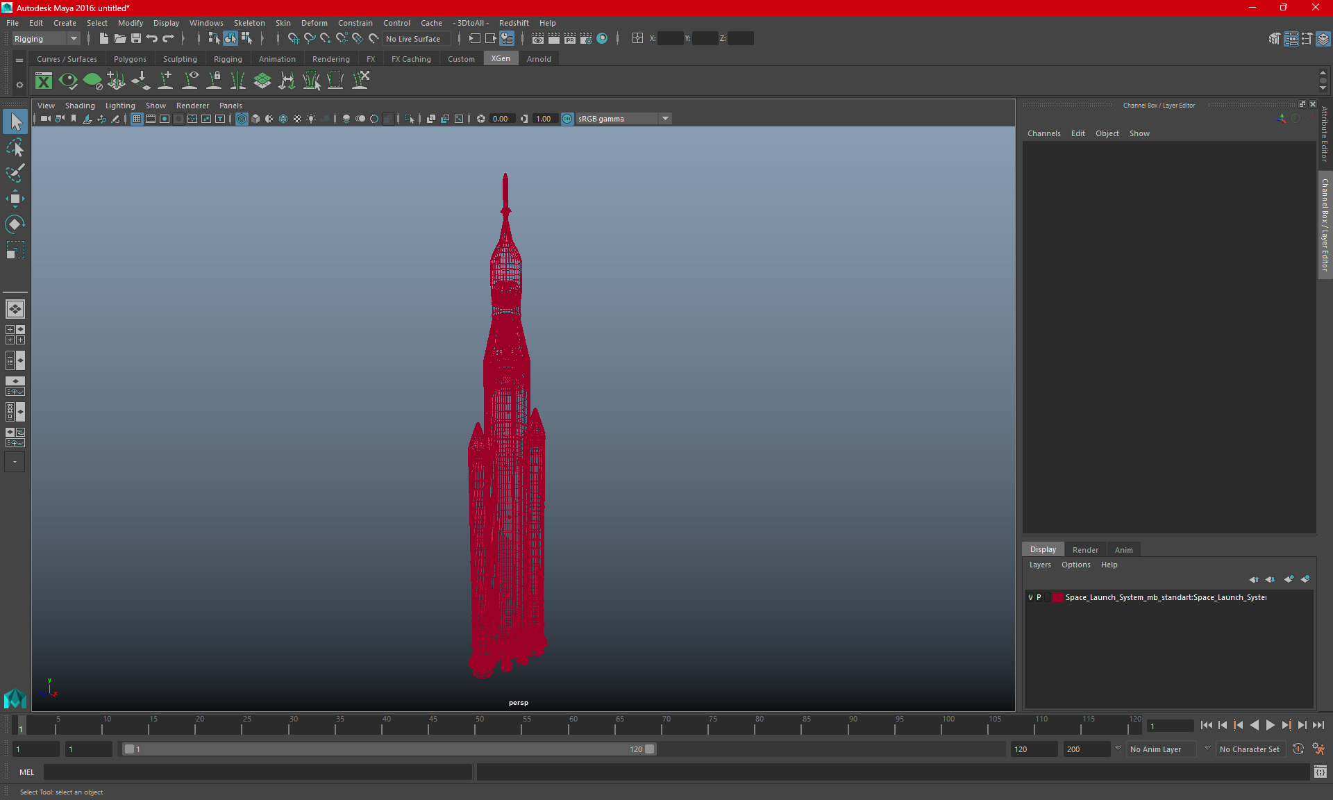 Space Launch System 3D model