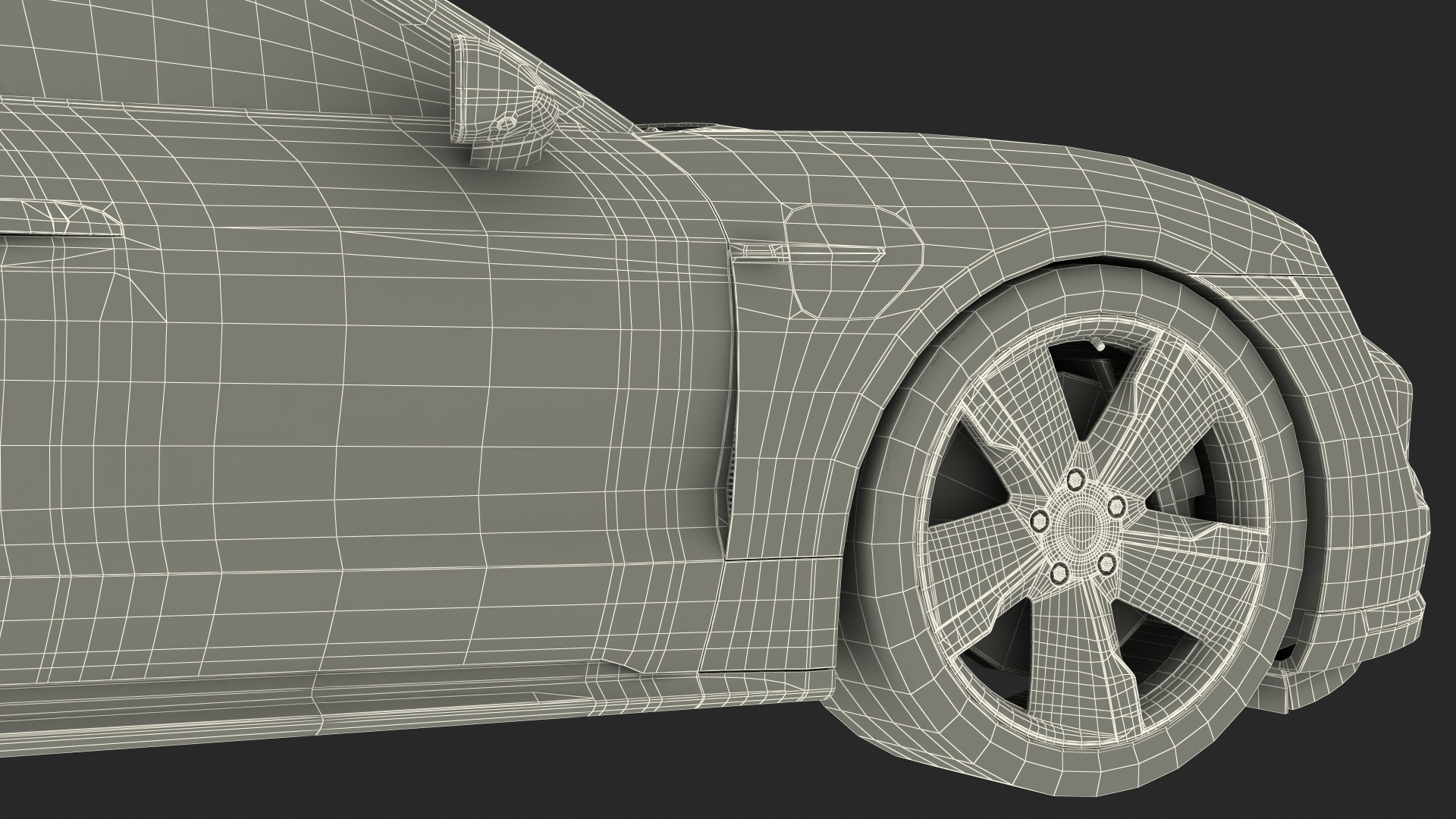 3D model Porsche Taycan Turbo S 2020 Silver Simple Interior