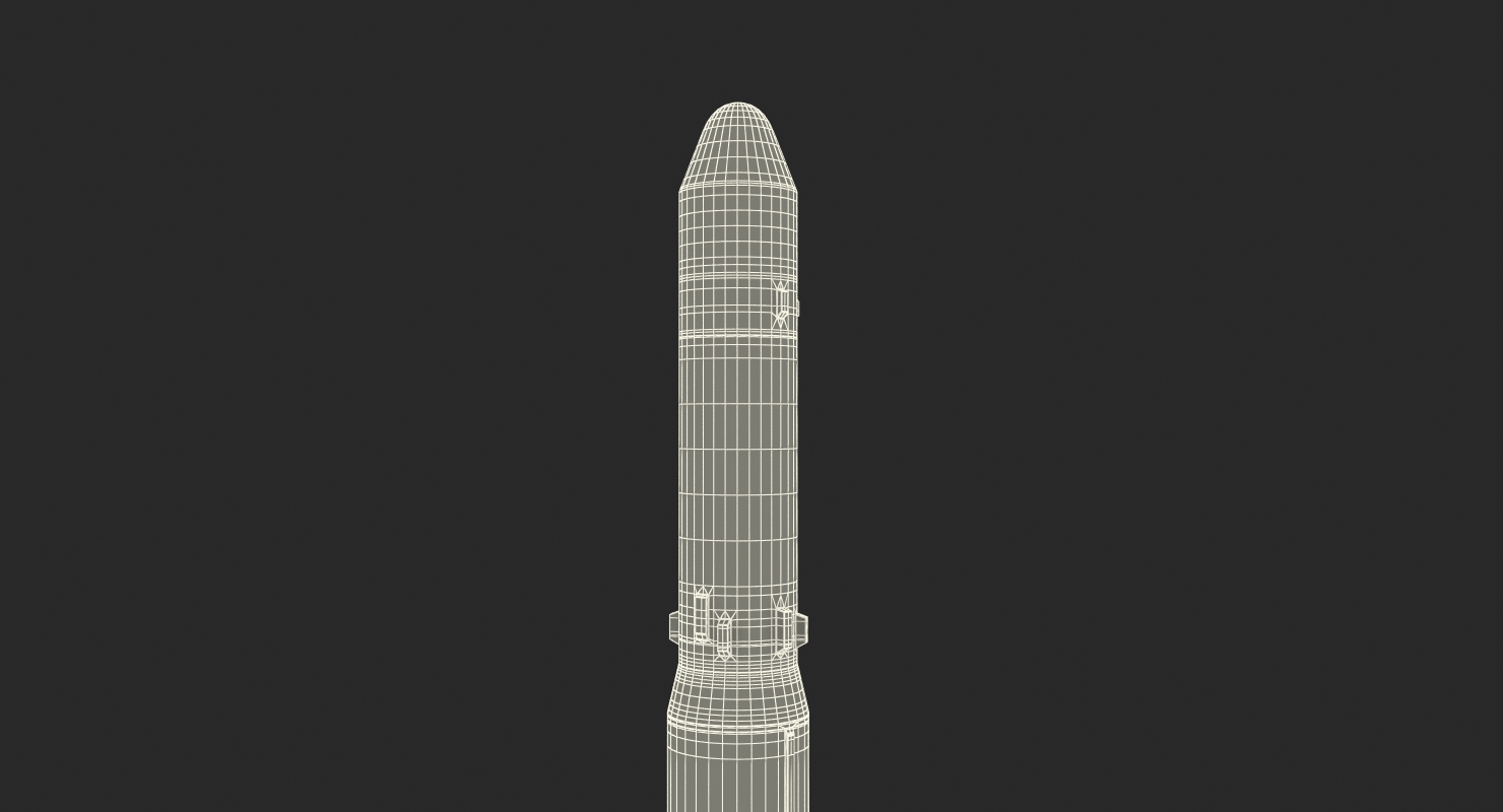 3D model No dong A North Korean Missile