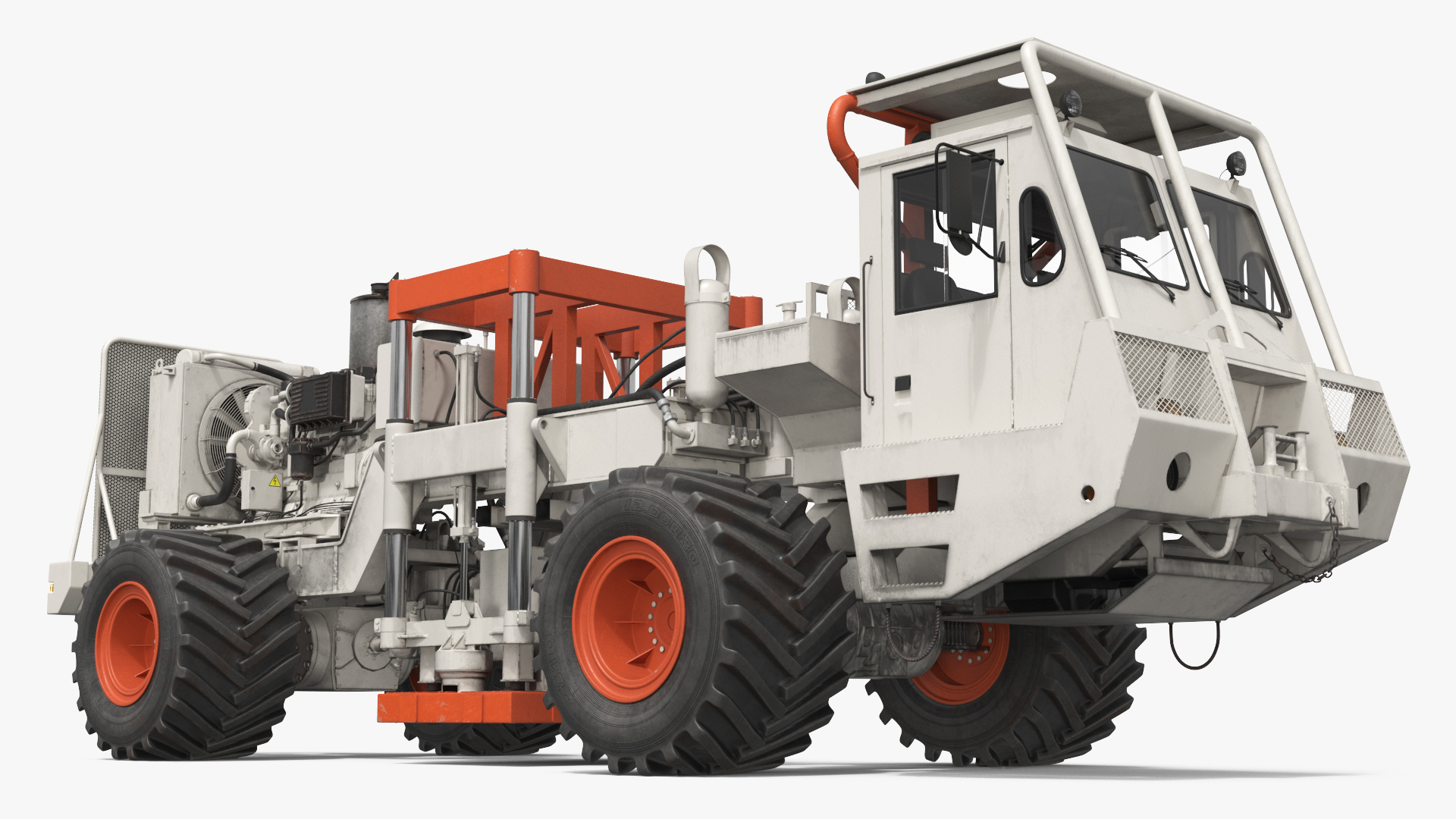 Seismic Vibrator Truck White - view 2