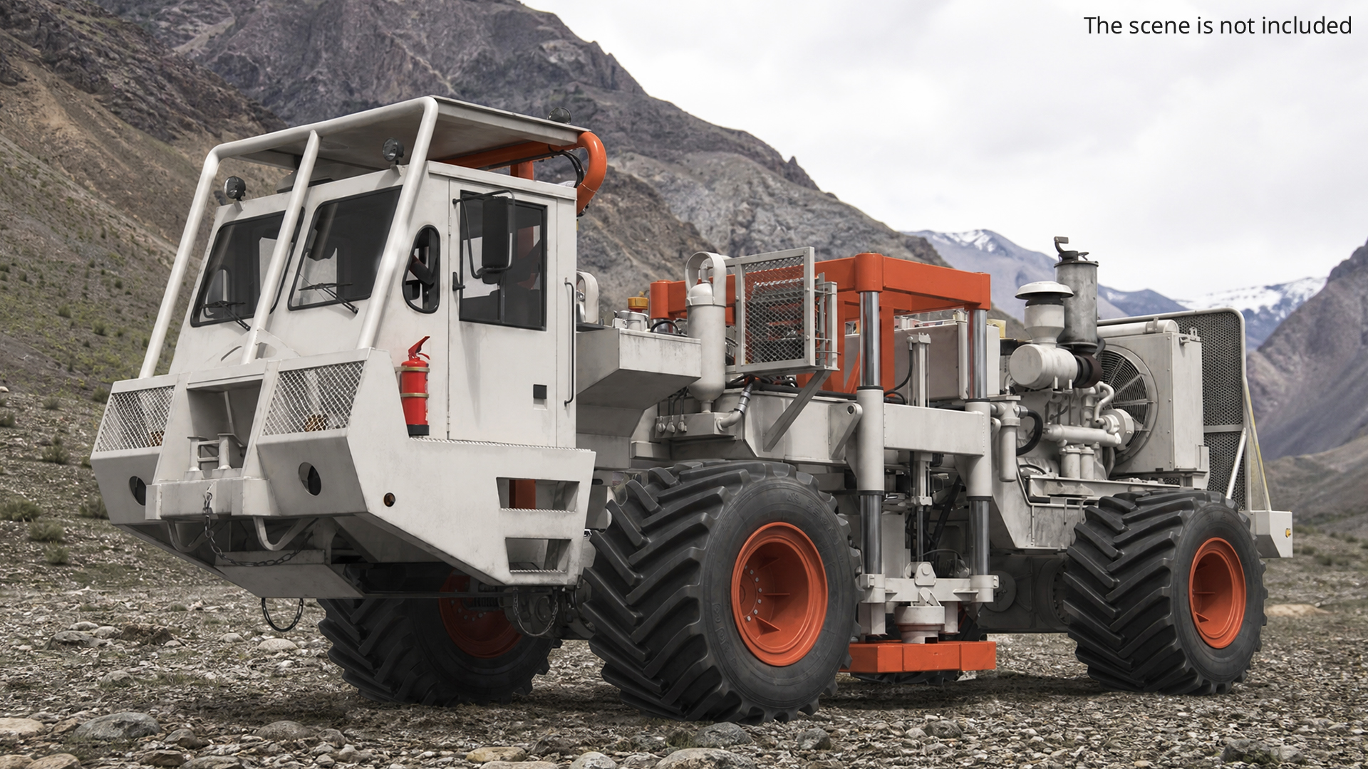 Seismic Vibrator Truck White - view 4