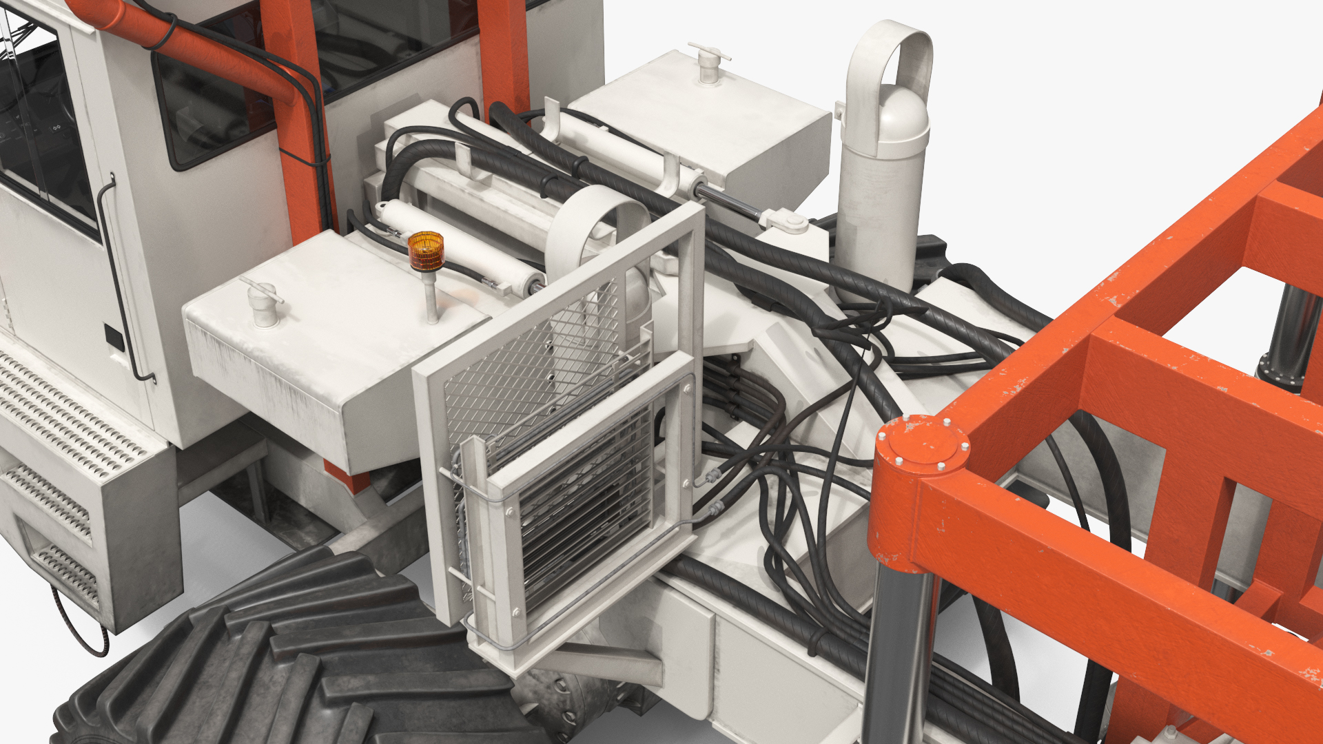 Seismic Vibrator Truck White - view 9