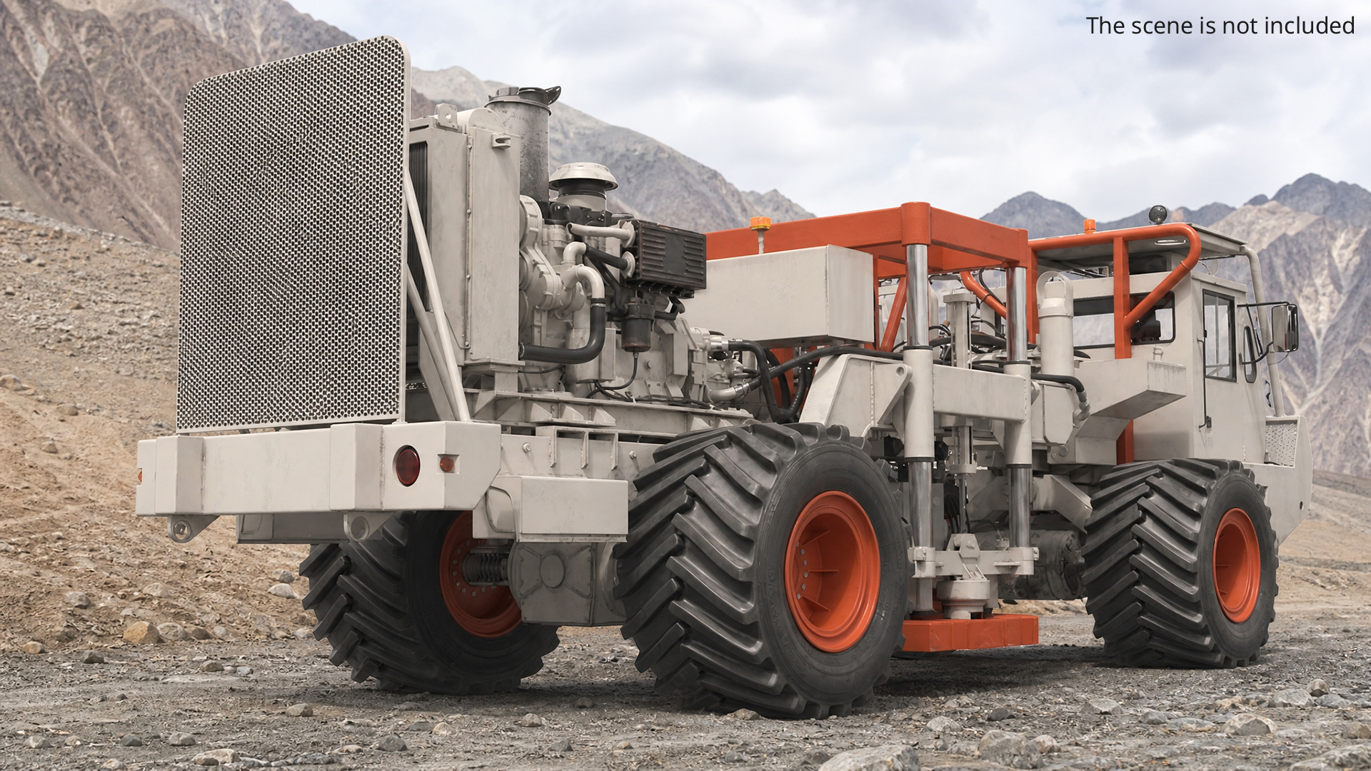 Seismic Vibrator Truck White - view 3