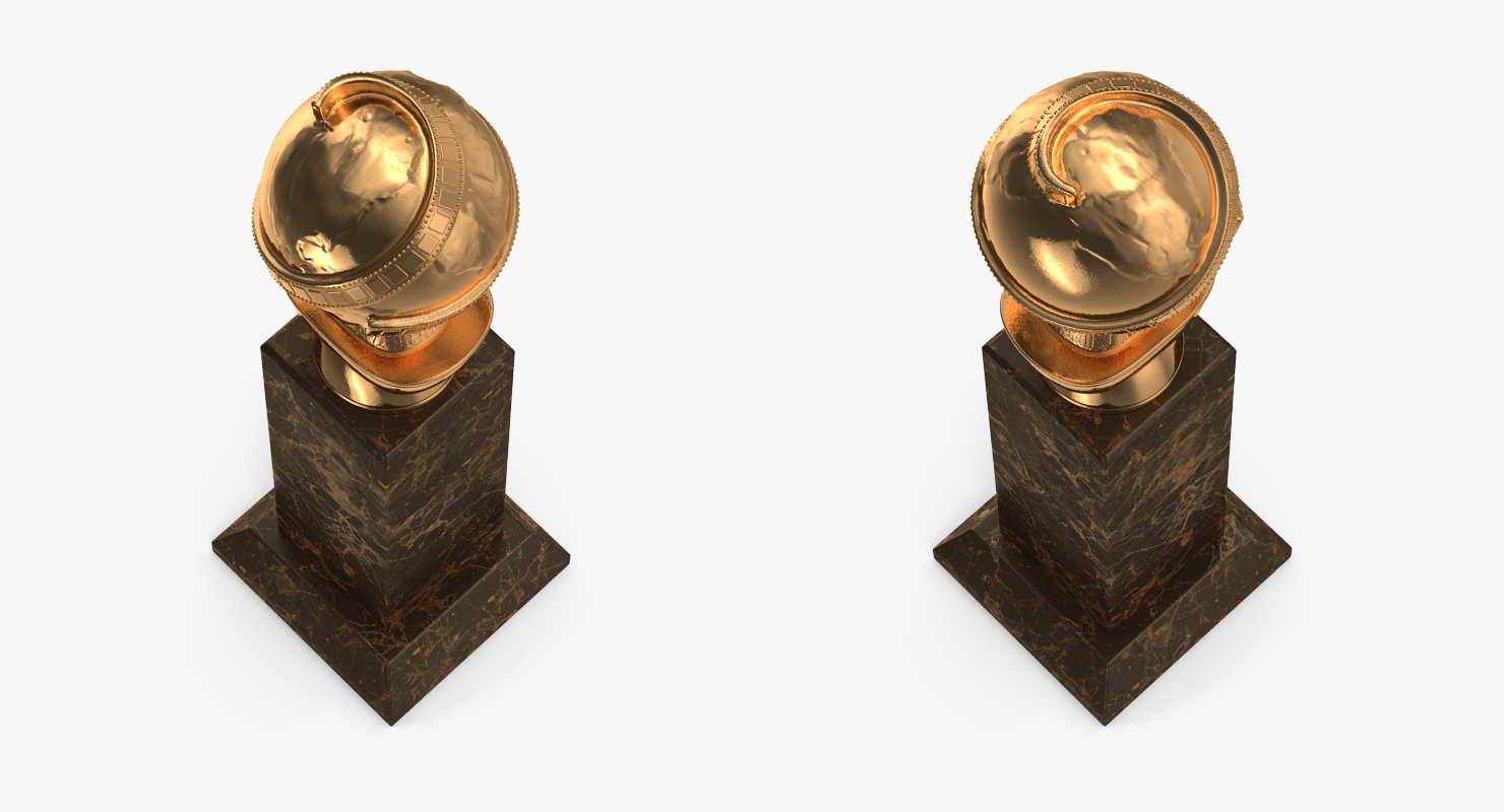 3D Golden Globe Award model