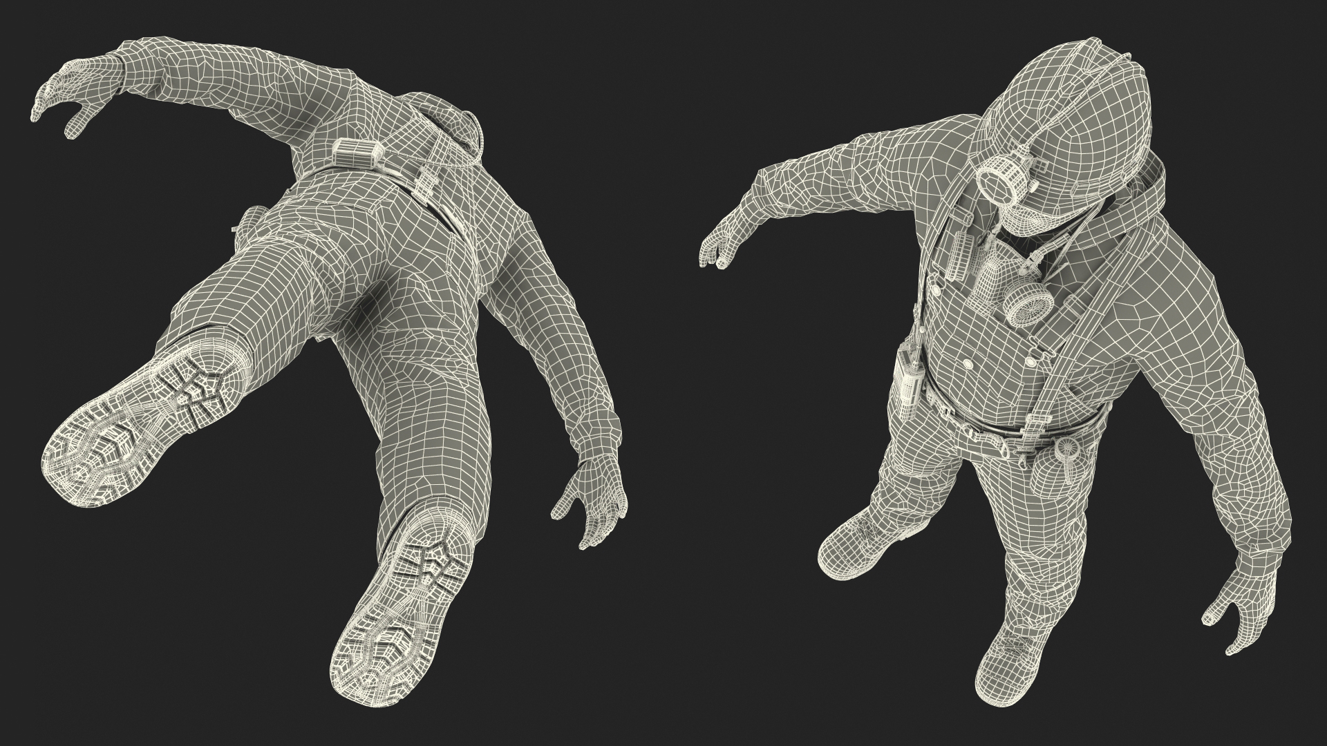 3D Coal Miner A-Pose Fur