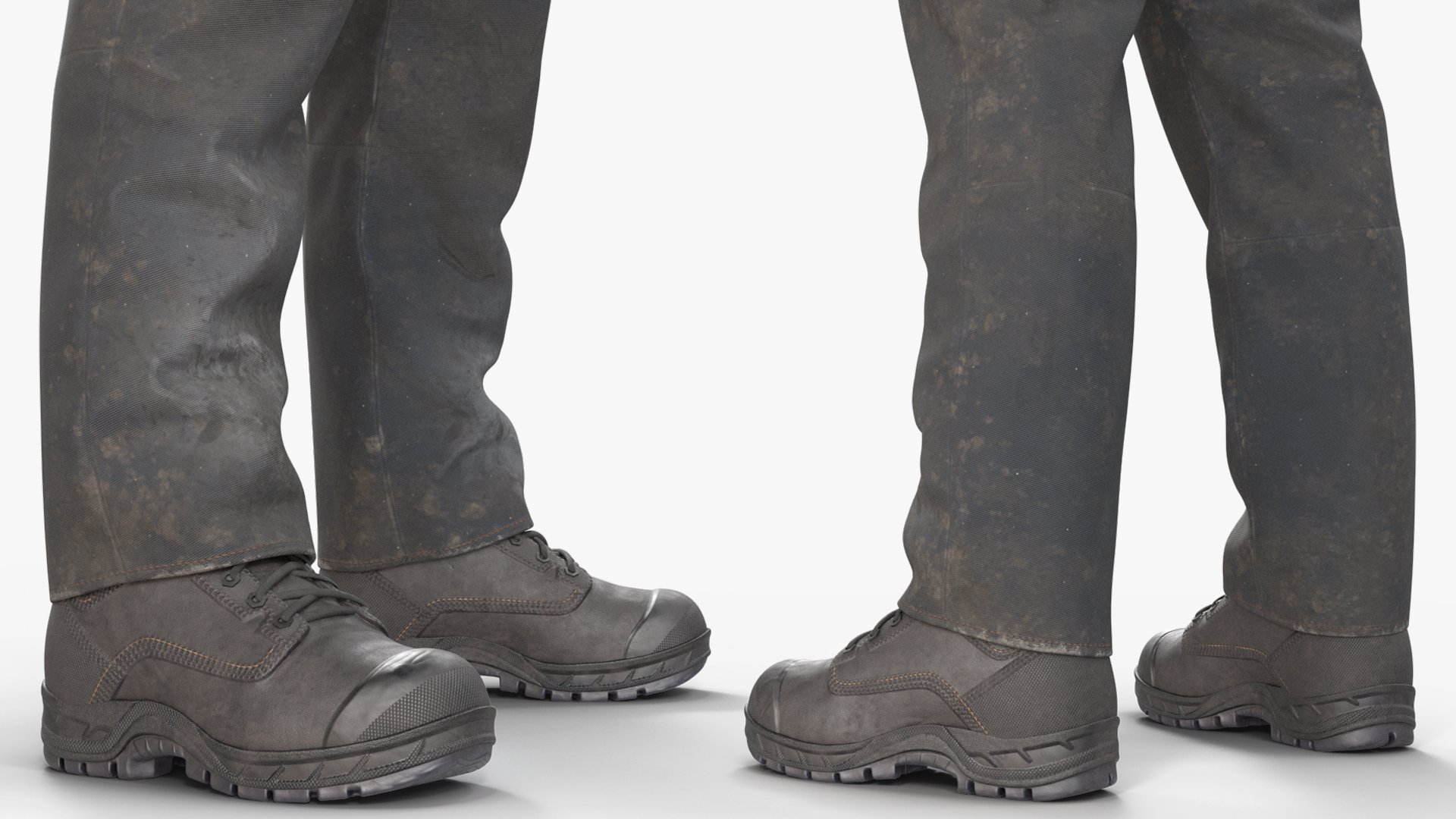 3D Coal Miner A-Pose Fur