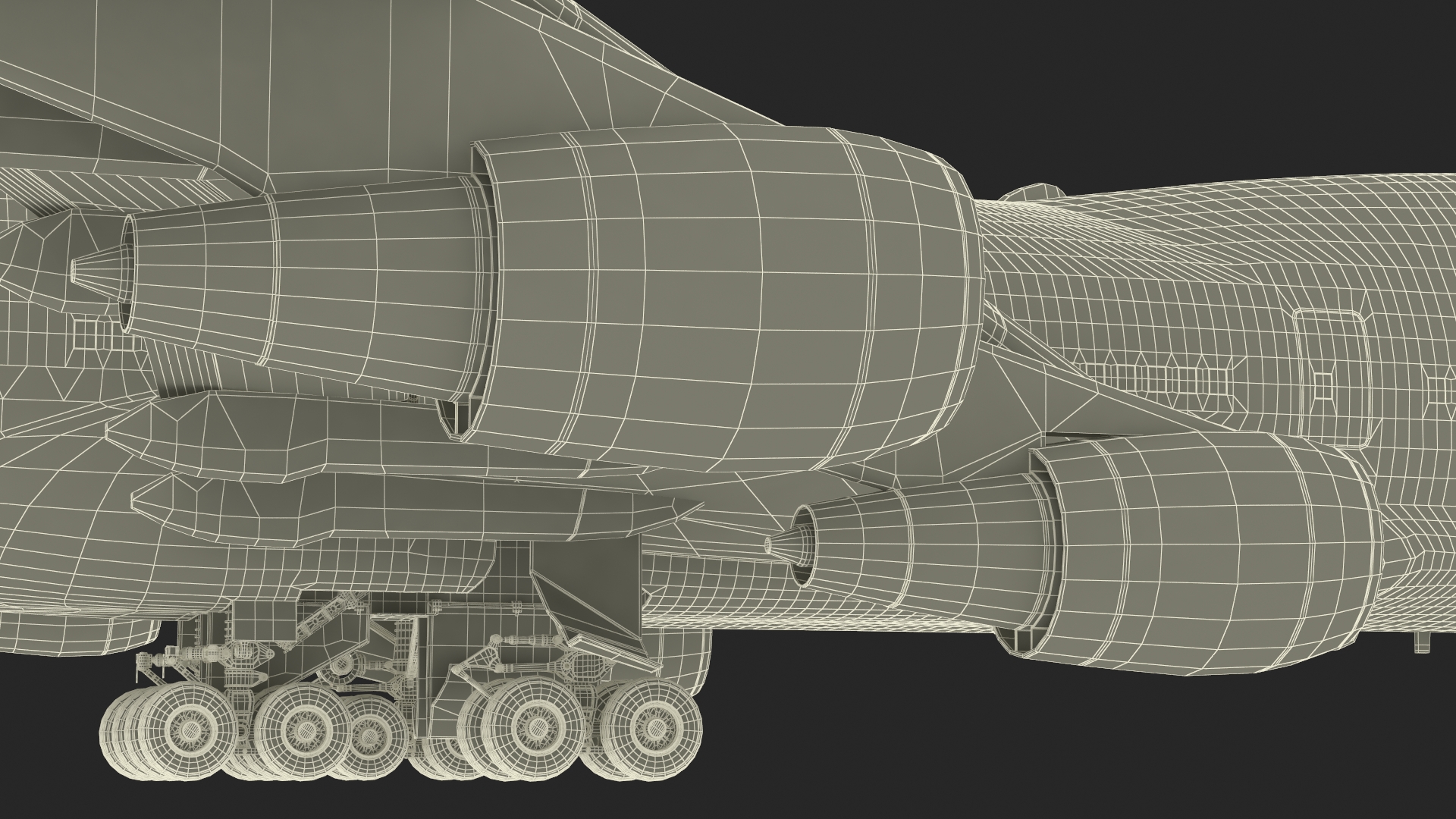 3D USA President Aircraft Boeing E4B model