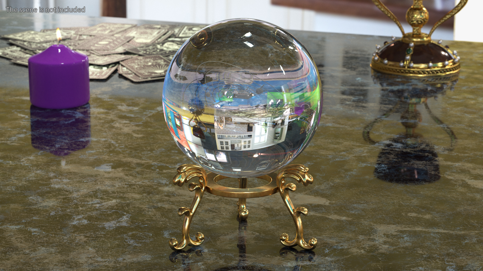 3D model Solar System Crystal Ball
