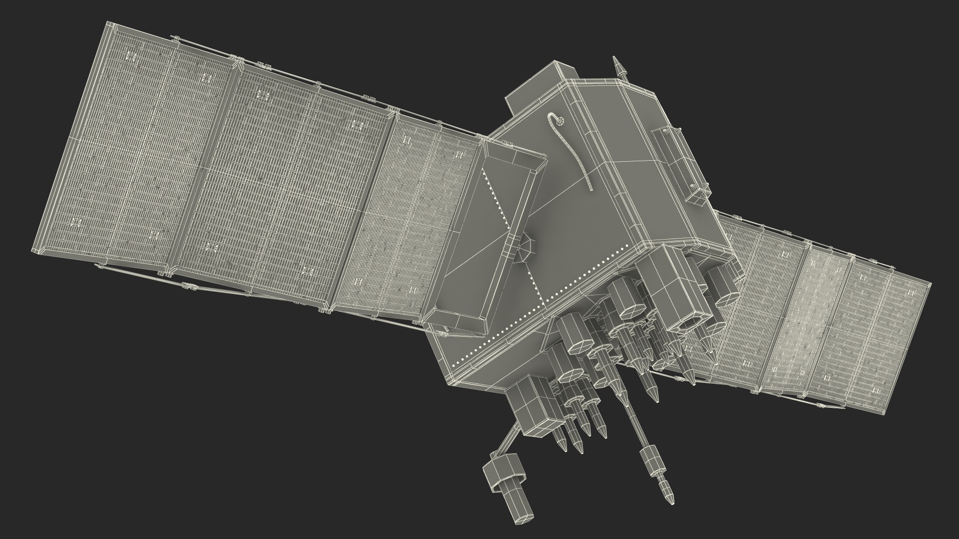 3D GPS Satellite Block IIF model