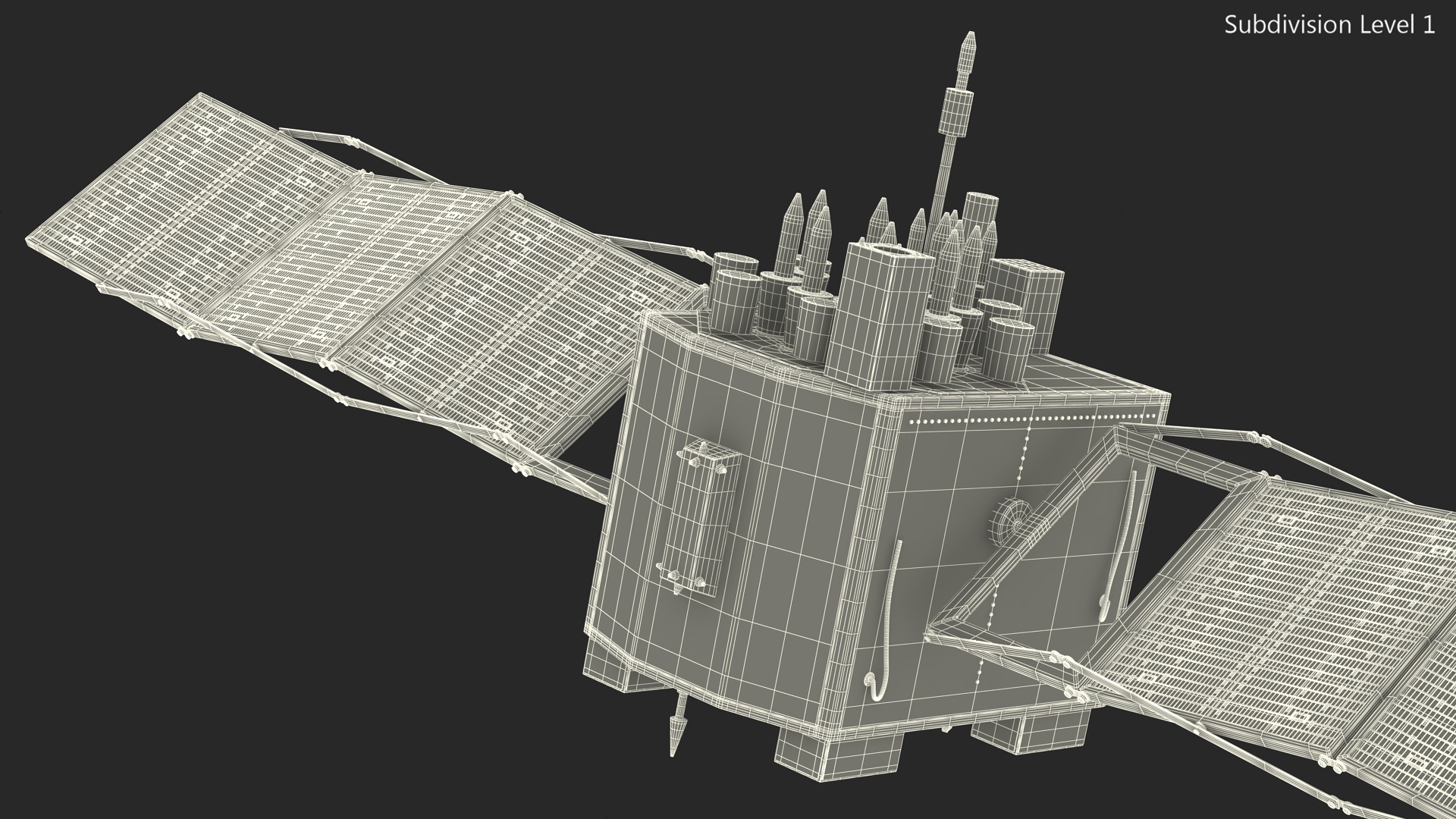 3D GPS Satellite Block IIF model