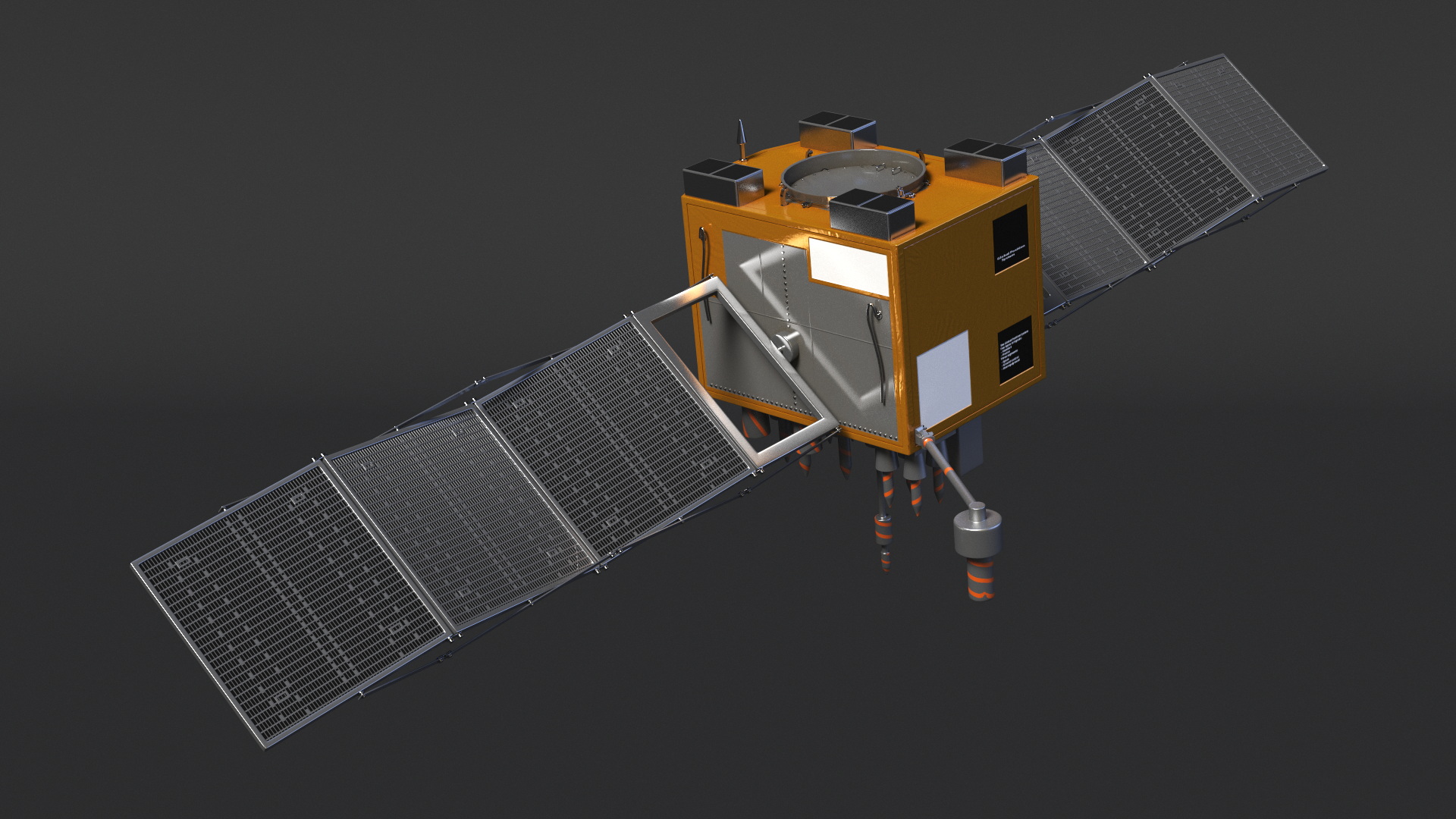 3D GPS Satellite Block IIF model