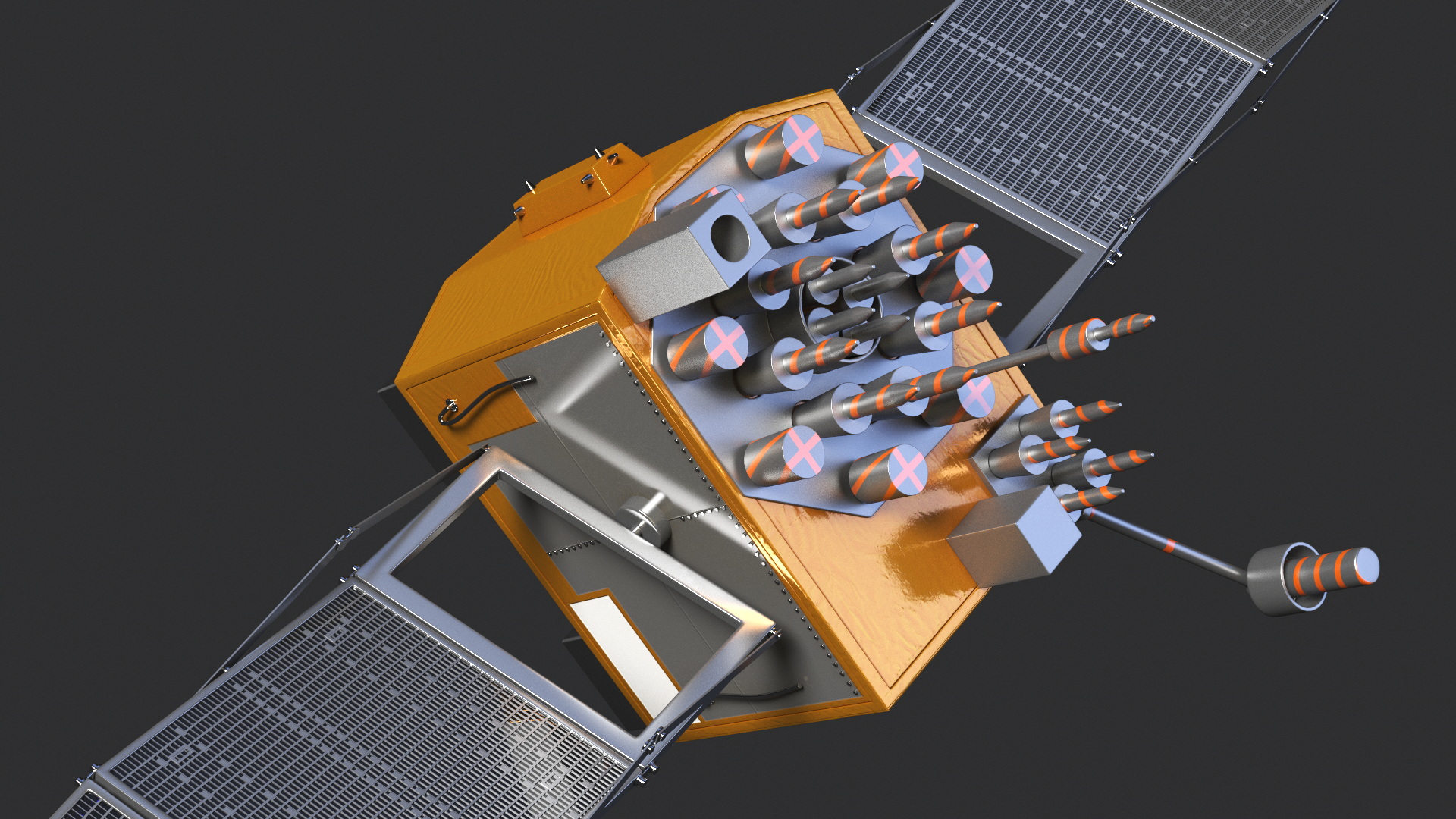 3D GPS Satellite Block IIF model