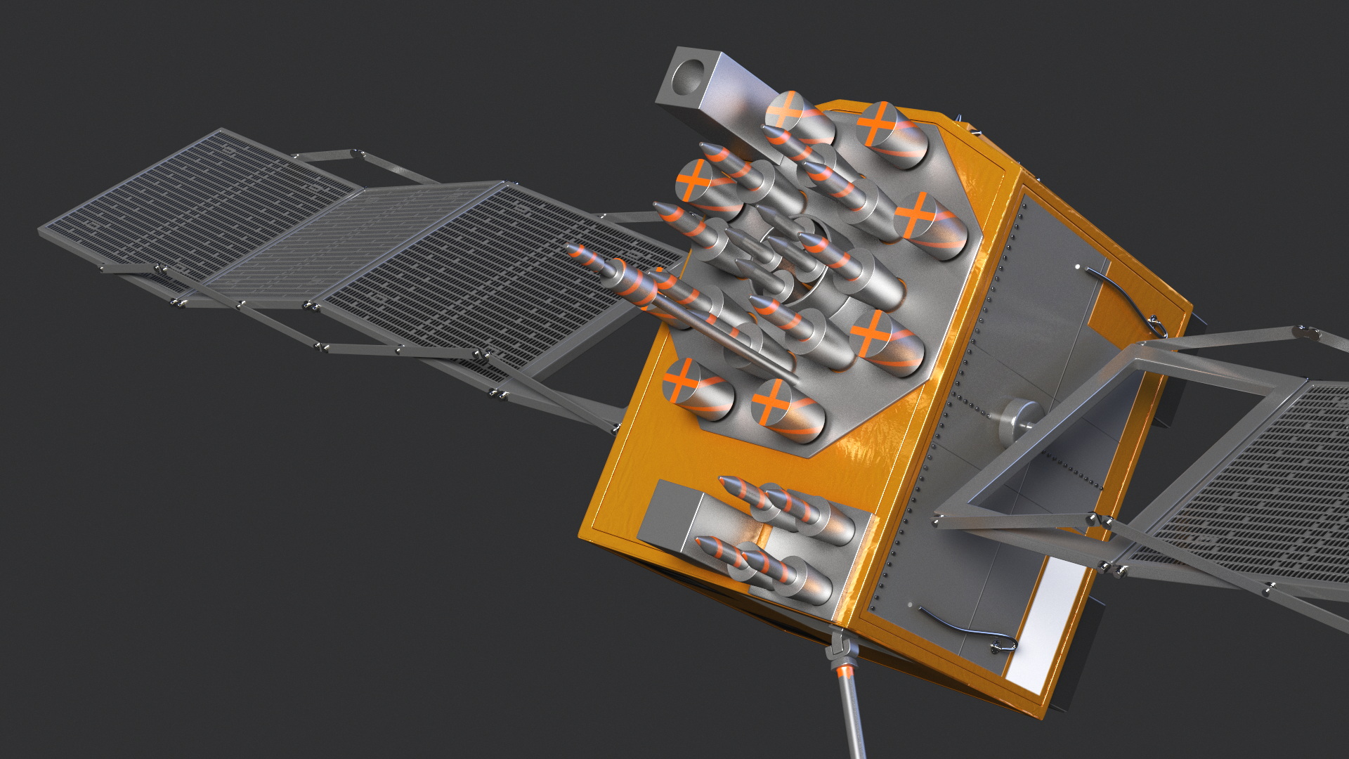 3D GPS Satellite Block IIF model