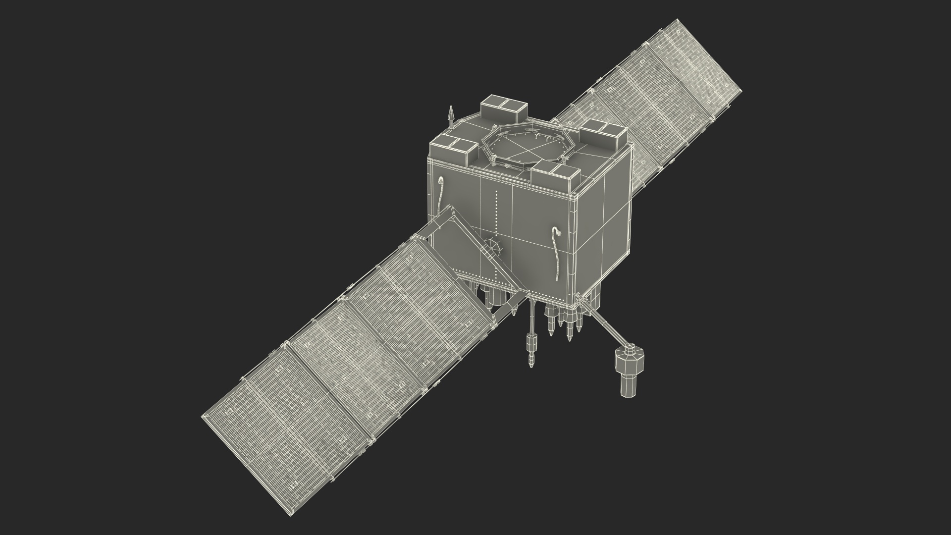 3D GPS Satellite Block IIF model