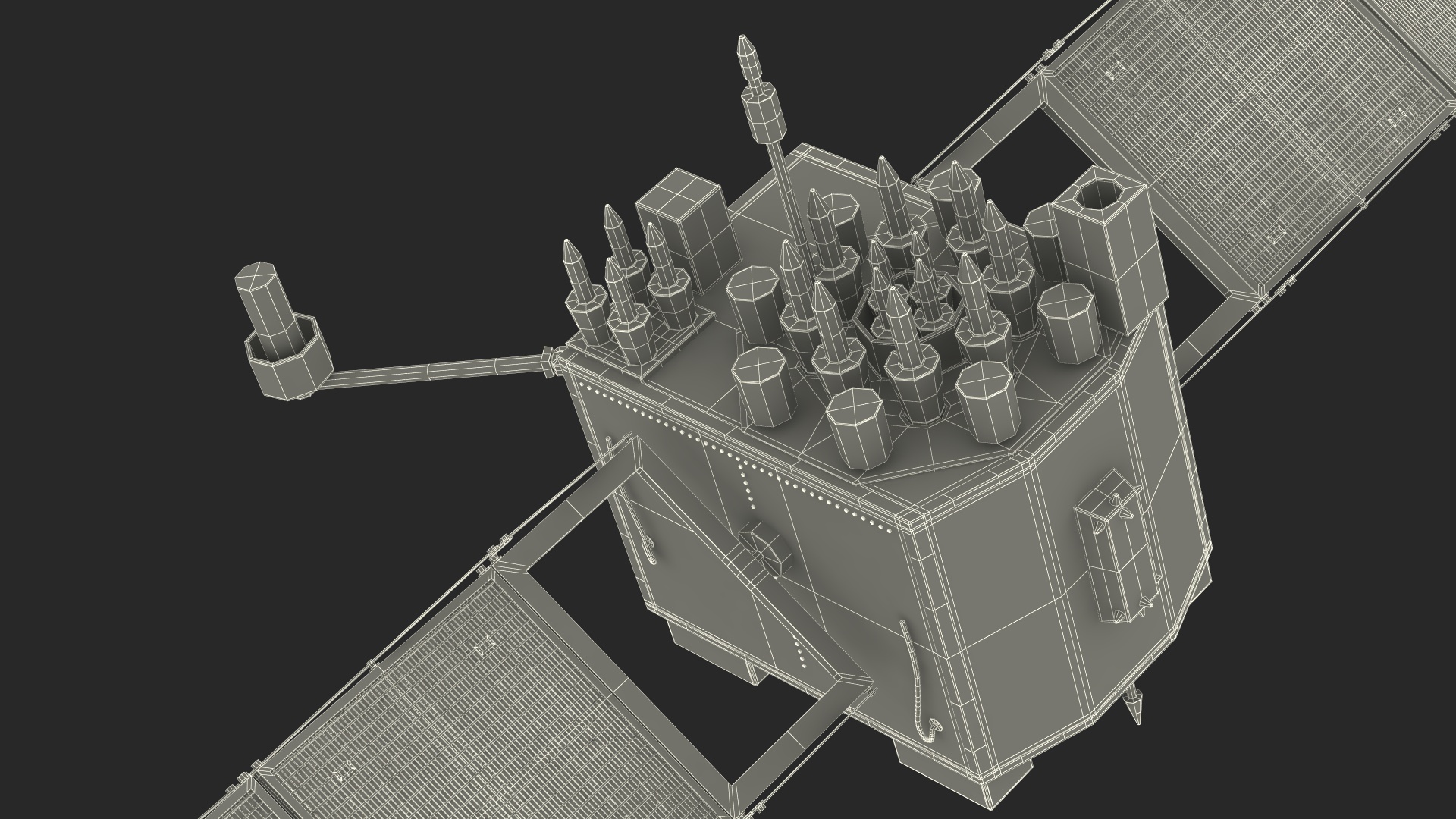 3D GPS Satellite Block IIF model