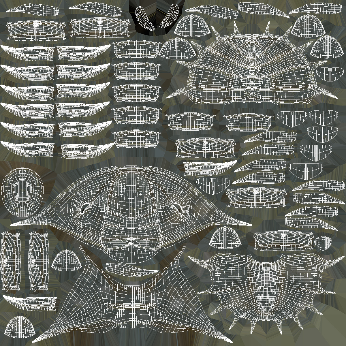 3D Trilobite Fur model
