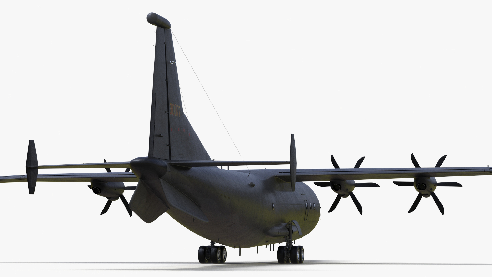 Military Turboprop Transport Aircraft 3D