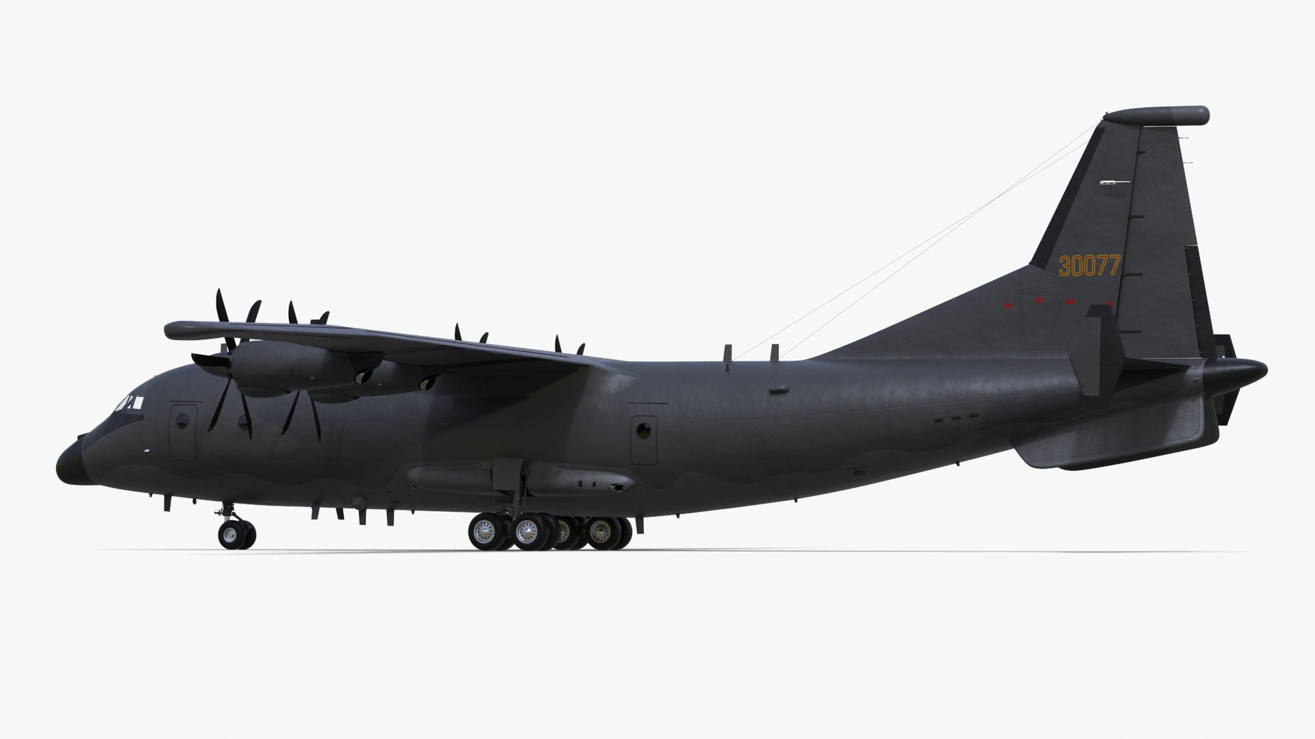 Military Turboprop Transport Aircraft 3D