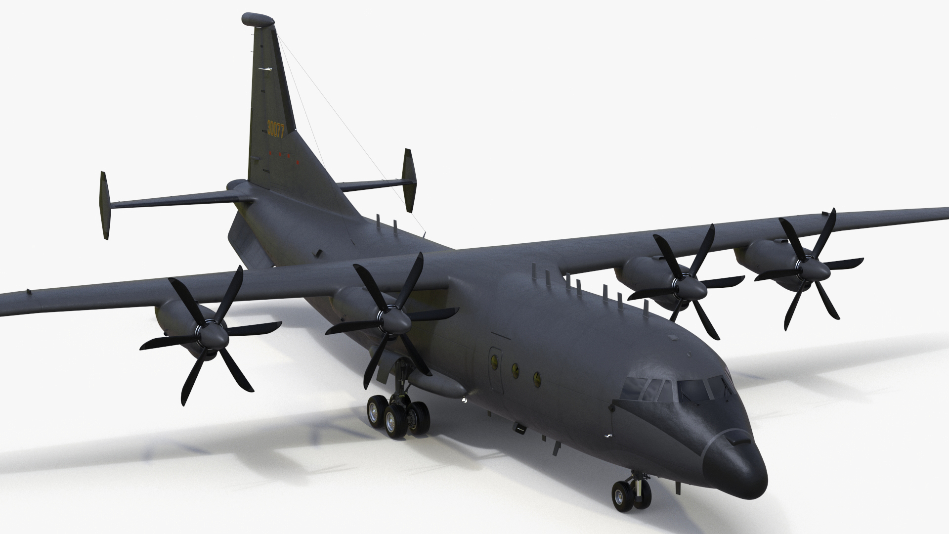 Military Turboprop Transport Aircraft 3D