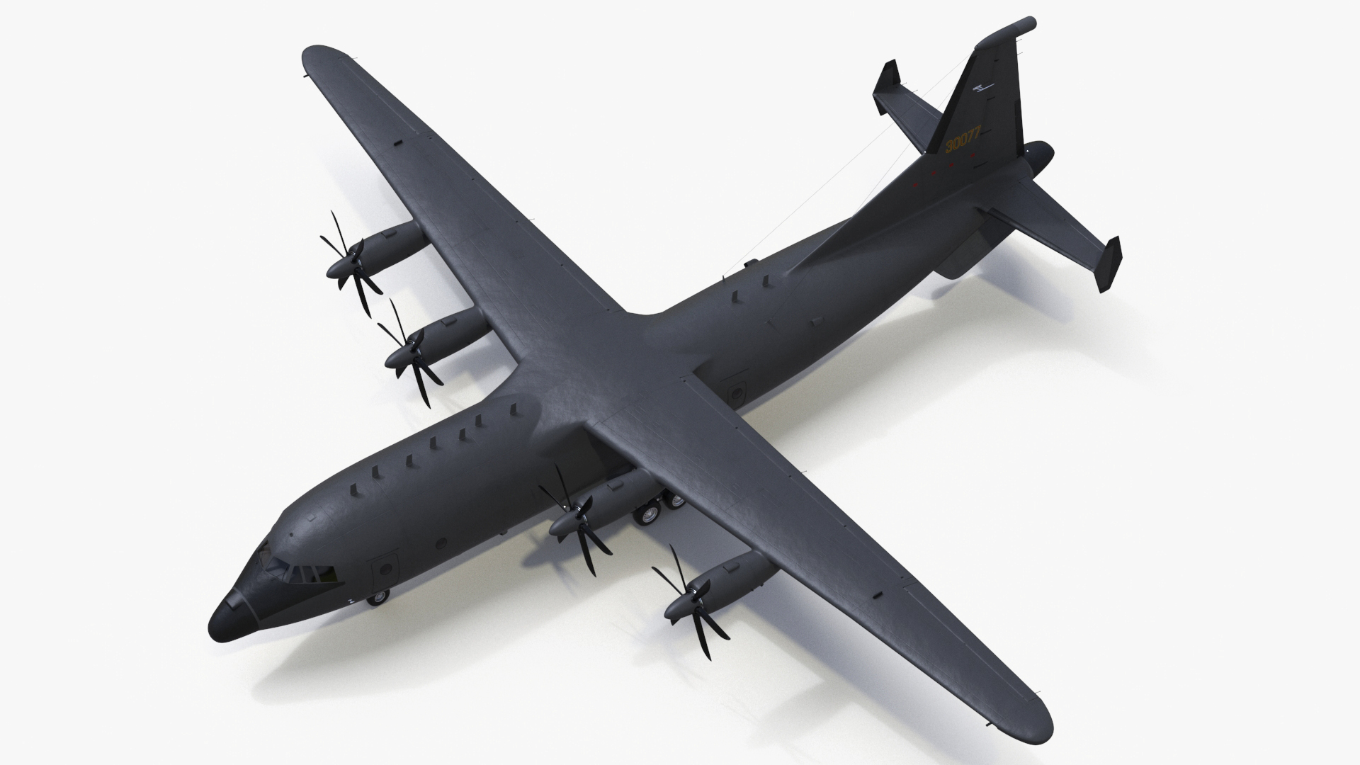 Military Turboprop Transport Aircraft 3D