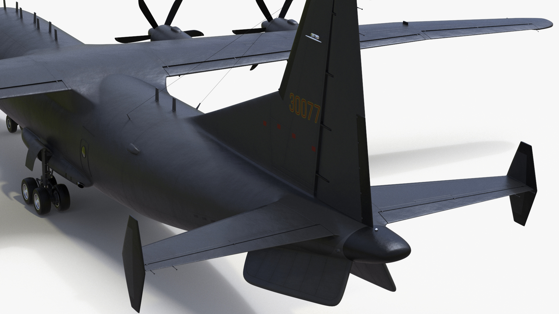 Military Turboprop Transport Aircraft 3D